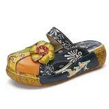 2021 new summer cattle leather thick bottom flat sandals slippers wholesale candy color national Home Furnishing Ms.