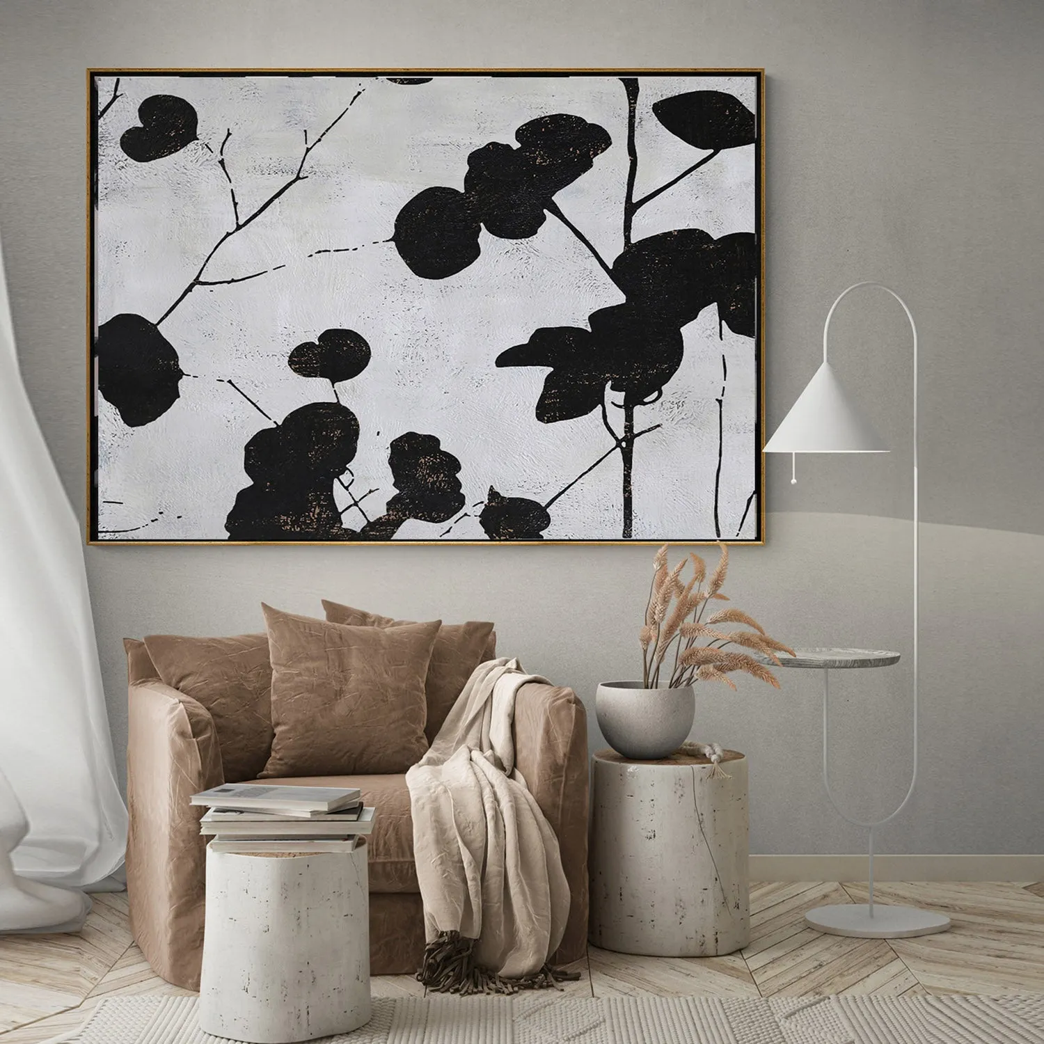 Abstract Flower Painting H156H