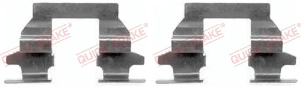 Accessory Kit Brake Pads FDB1693 Nissan 350Z,Murano,X-Trail,Renault Koleos (109-1625-1)