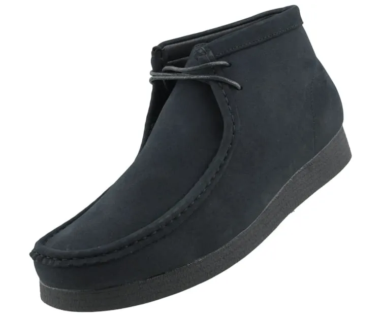 Amali Jason 2 Men's All Black Suede Limited Edition Ankle Boots