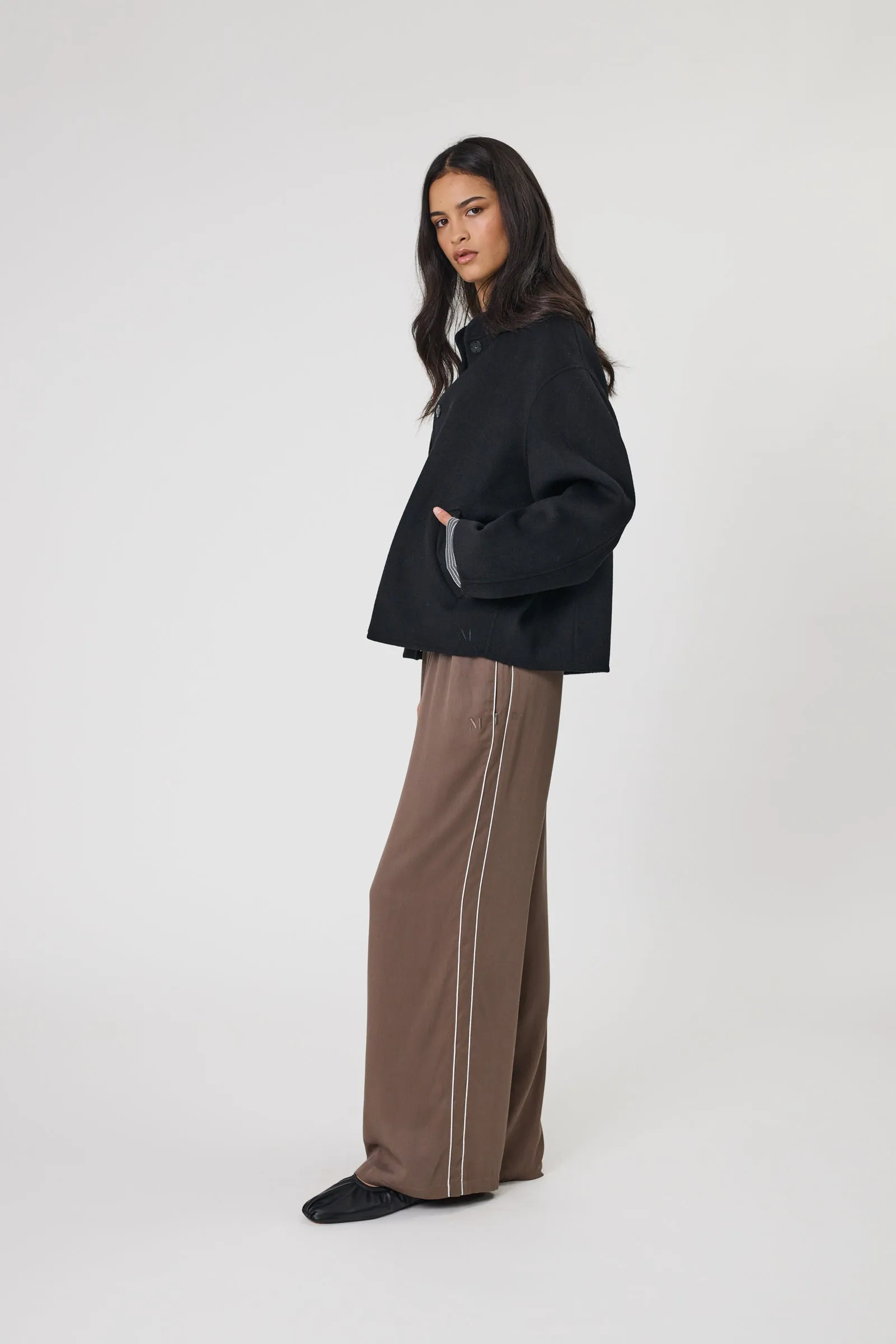 Annex Wool Bomber - Black