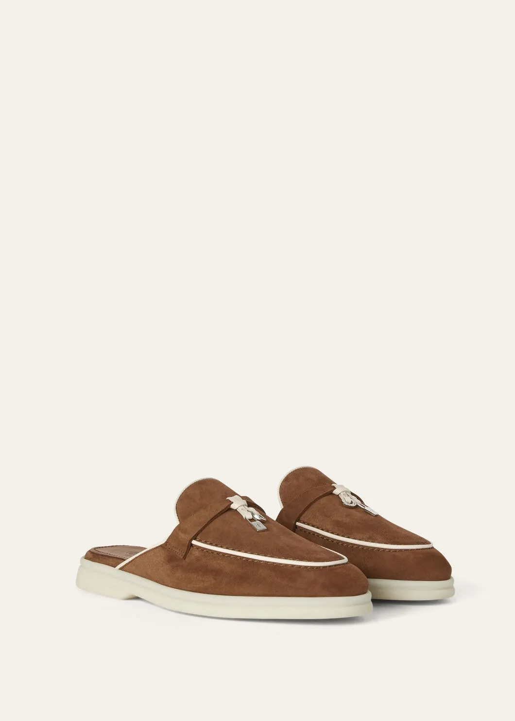 Babouche Charms Walk in Brown Suede