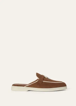 Babouche Charms Walk in Brown Suede