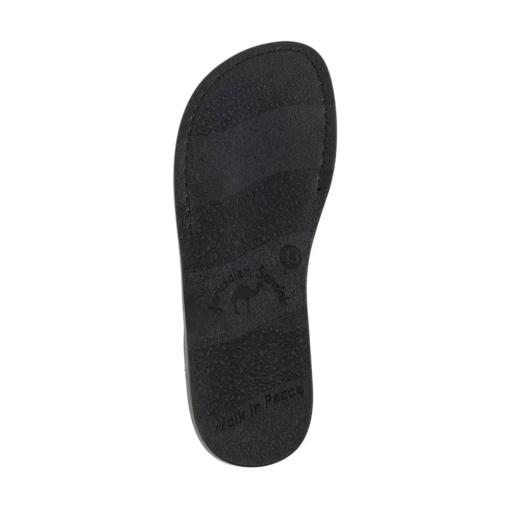 Barak - Leather Closed Toe Sandal | White