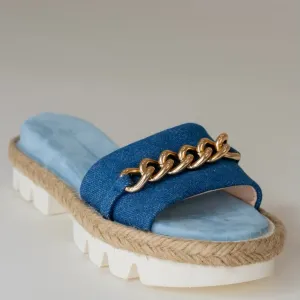 Bardot Denim Fabric Sandal