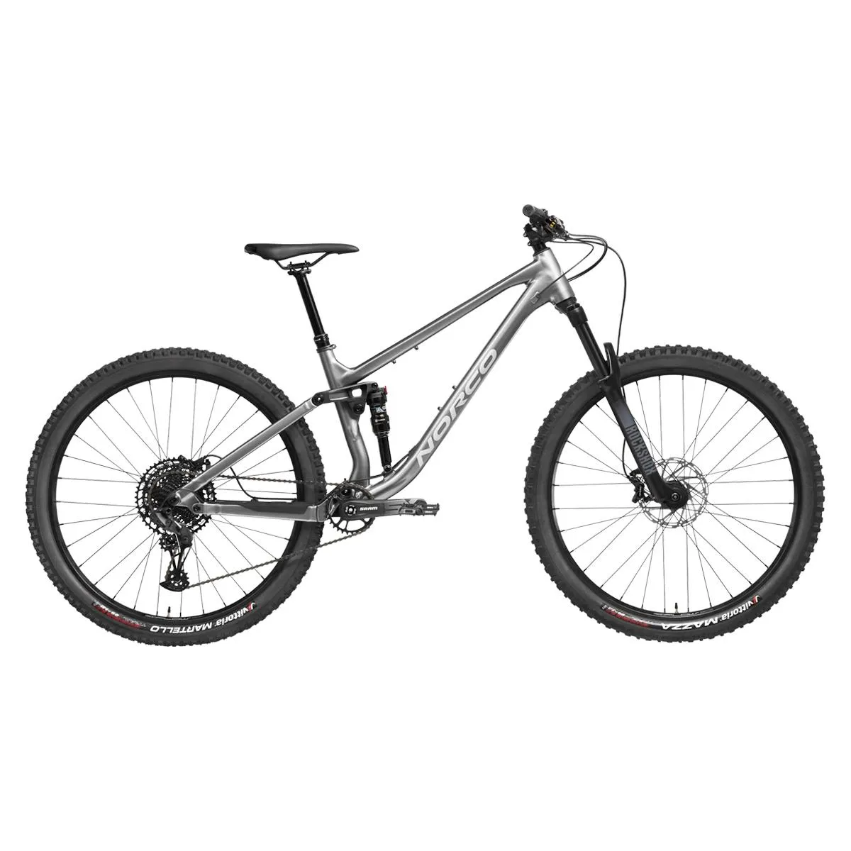 Bicicleta Enduro Norco Fluid FS 3 Aro 29 Gris Cromado