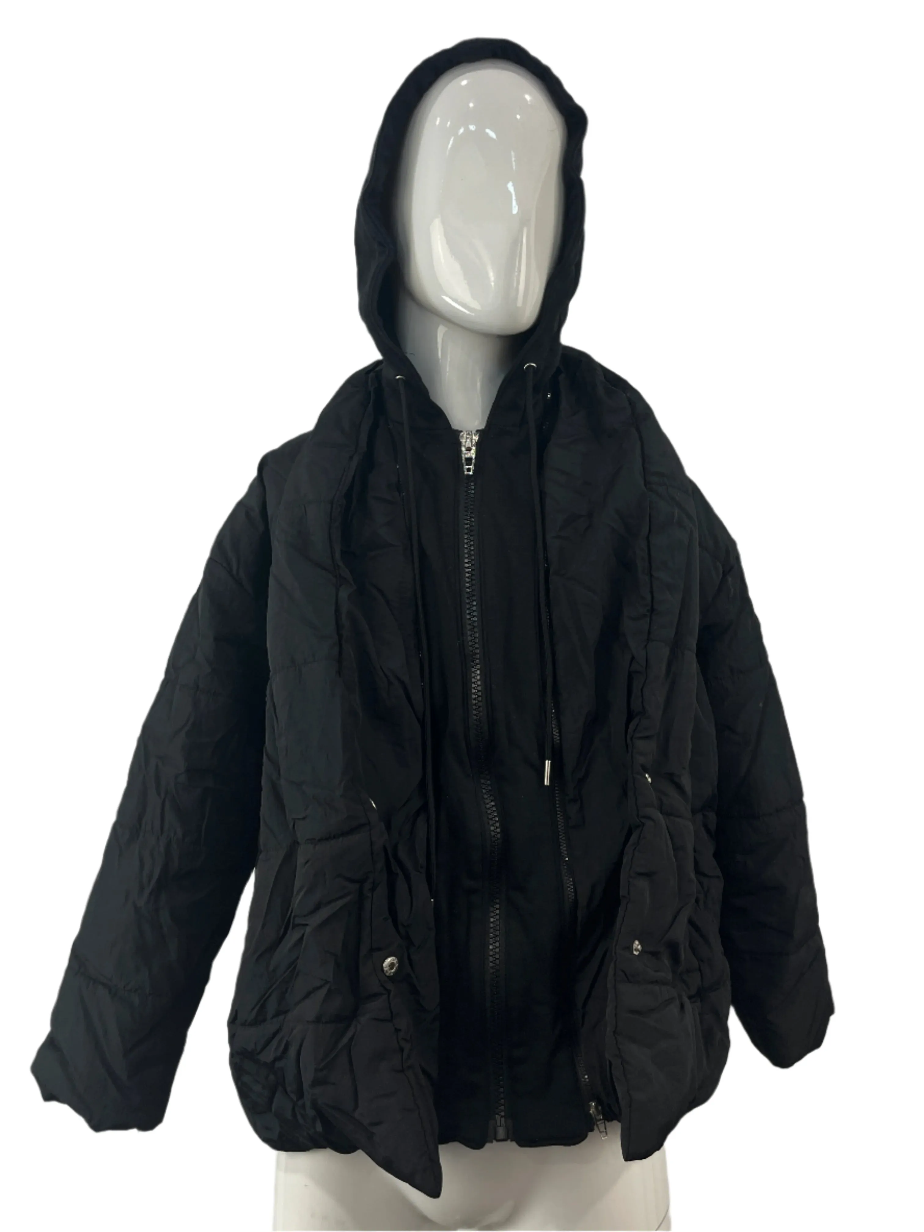 Blank NYC Matte Hybrid Zip Hoodie Jacket