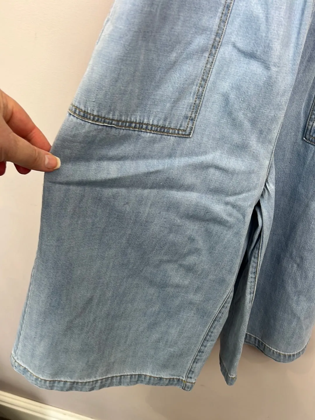 Boden Wide cropped leg Dungarees 11-12y