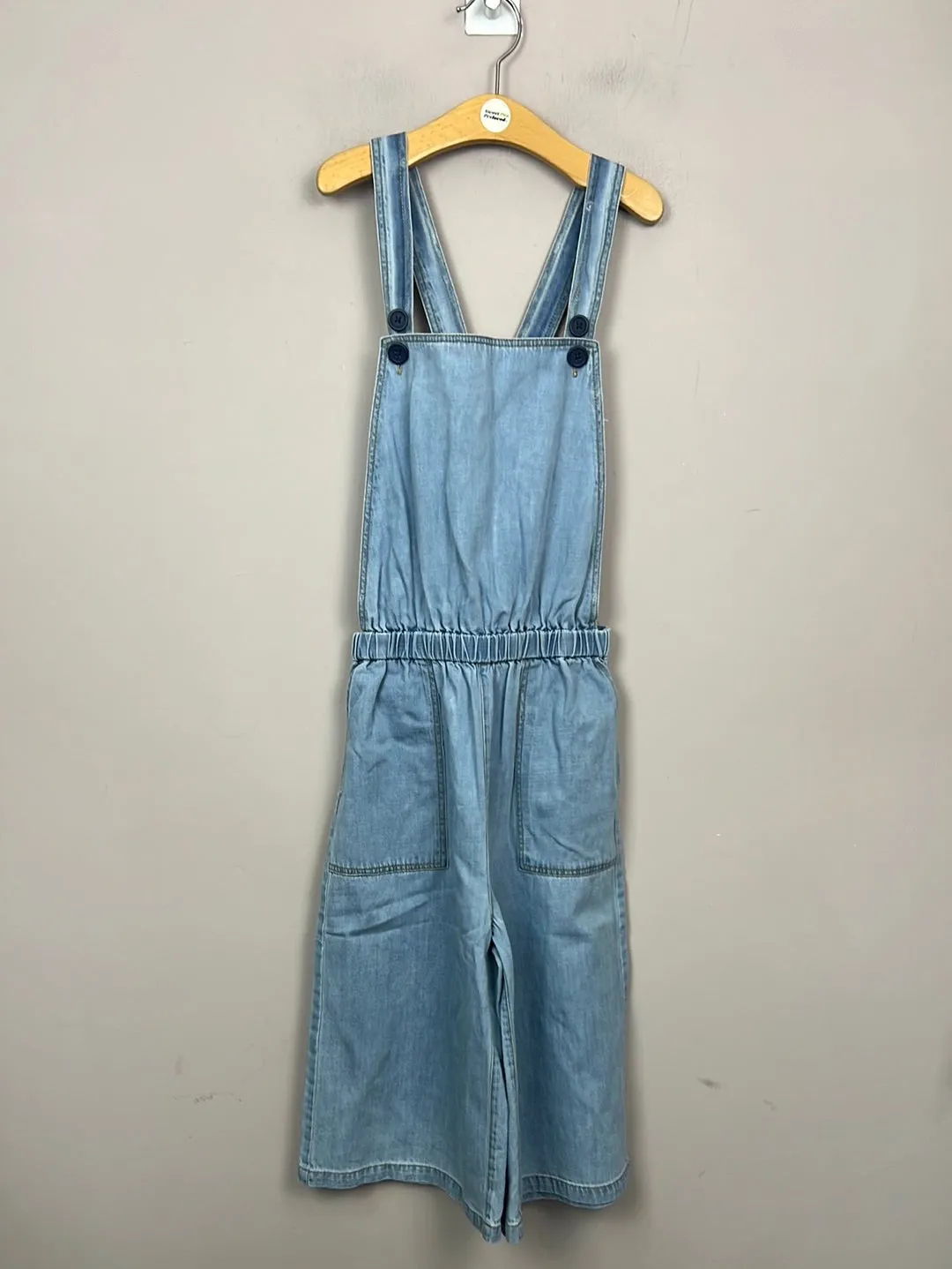 Boden Wide cropped leg Dungarees 11-12y