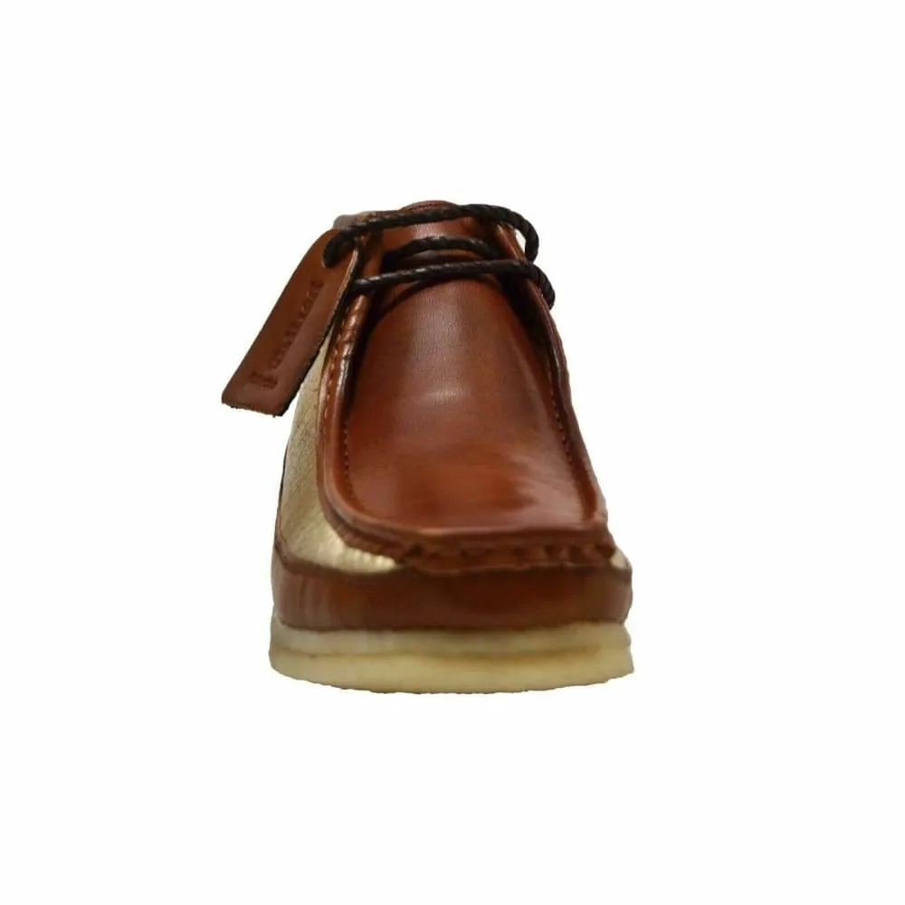 British Walkers Walker 100 Men's Cognac and Gold Leather Ankle Boots