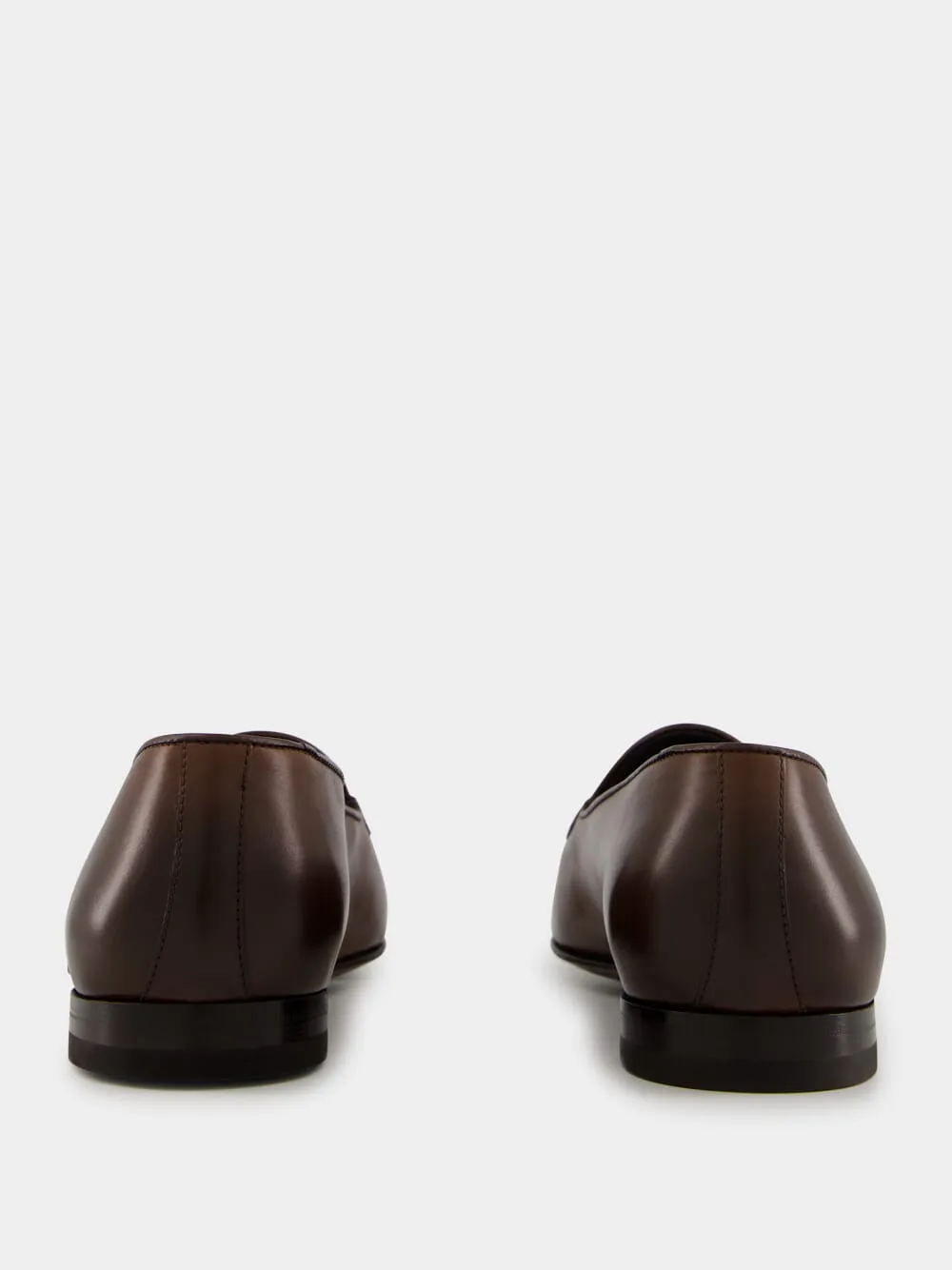 Brown Lennox Calf Leather Loafers