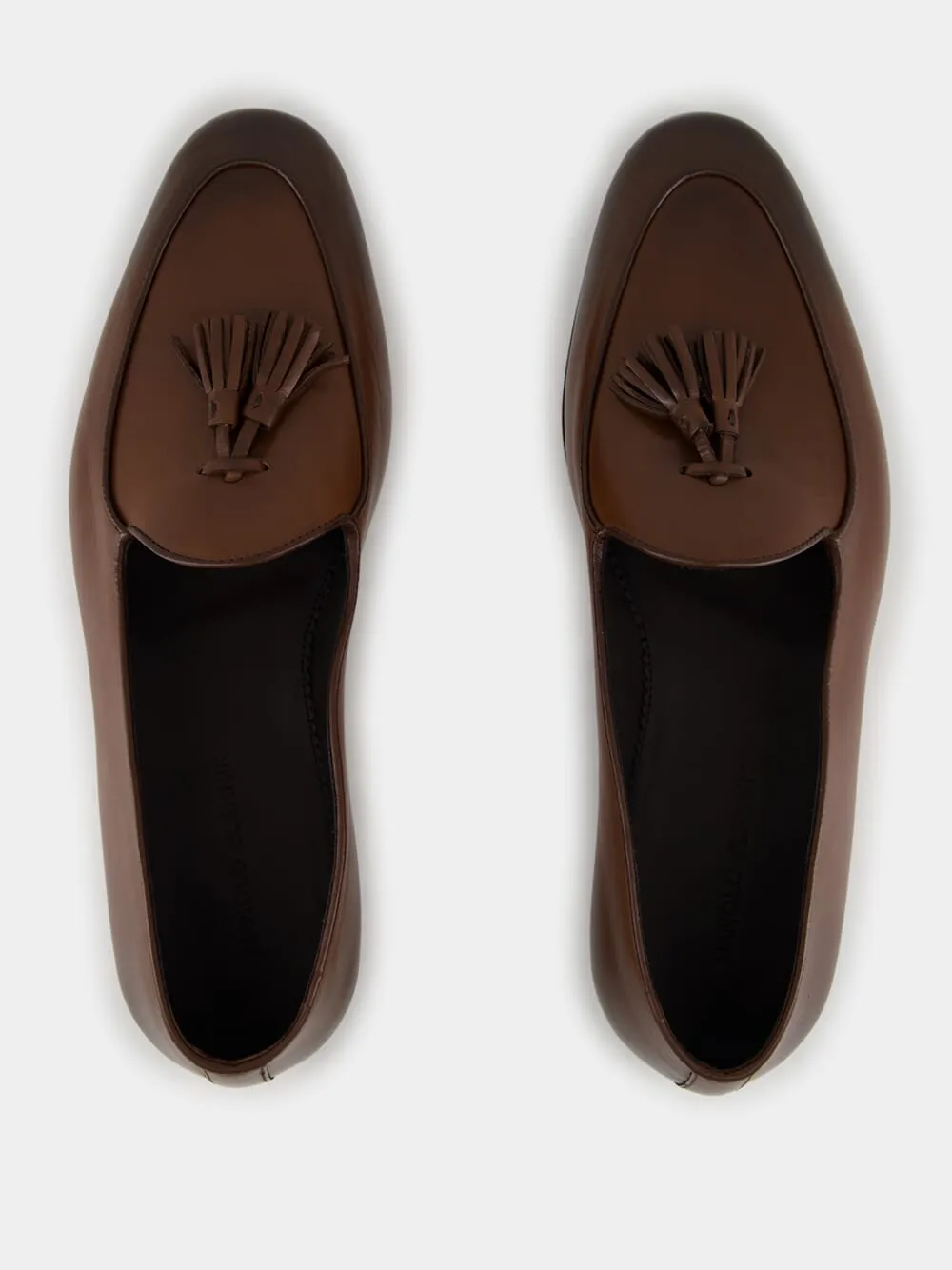 Brown Lennox Calf Leather Loafers