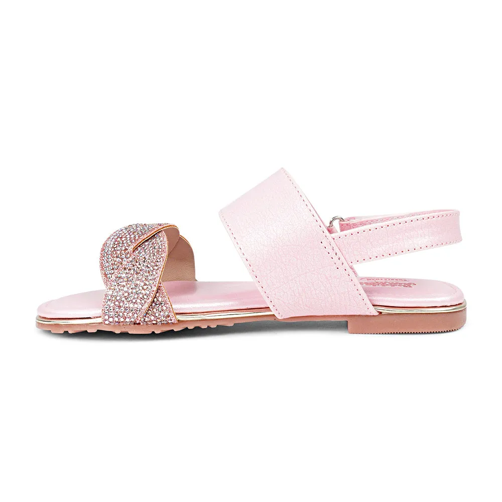 BubbleGummers FIONA Slip-On Belt Sandal for Little Girls