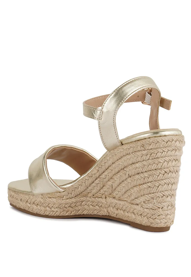 Cake Walk Handcrafted Sandals With A High Wedge Heel