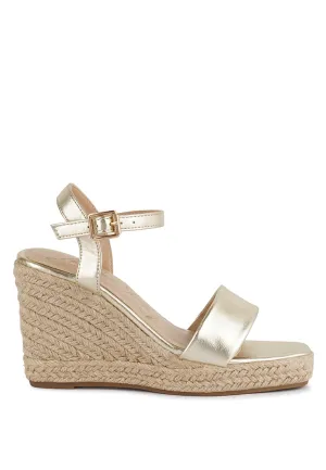 Cake Walk Handcrafted Sandals With A High Wedge Heel