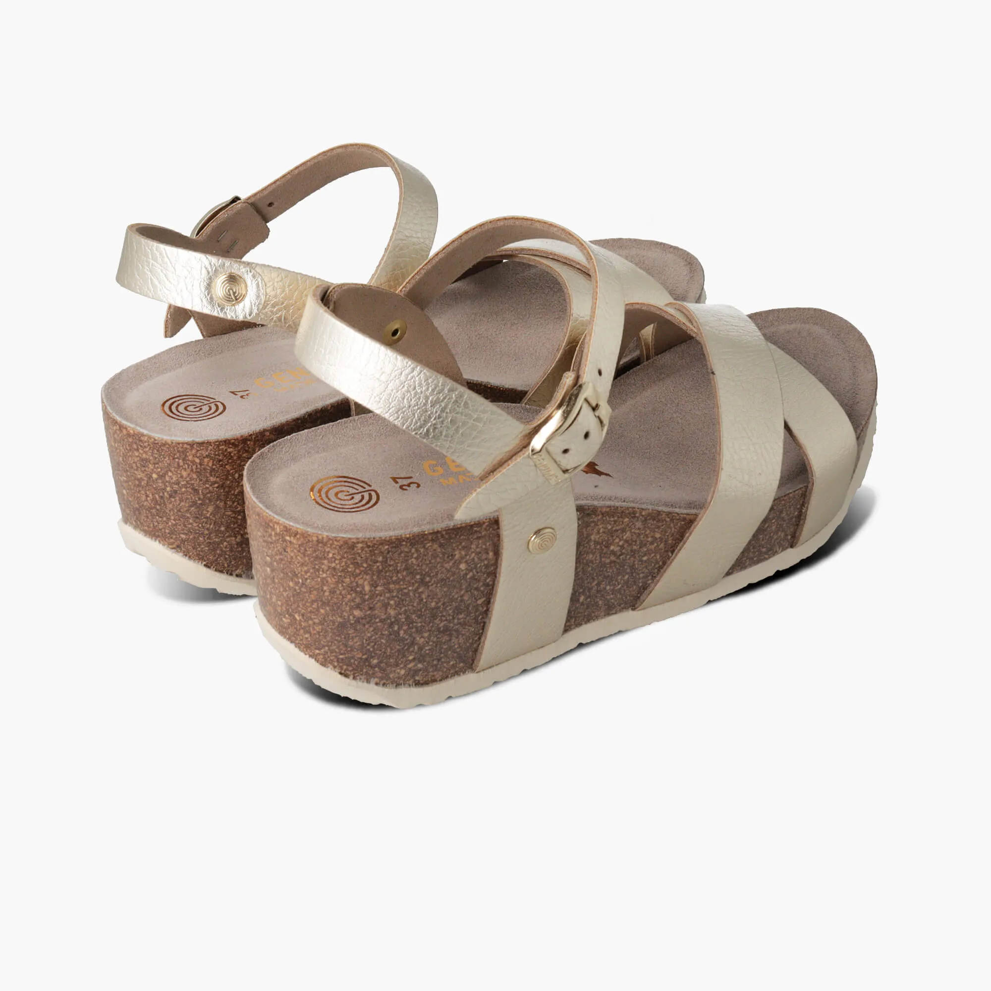 Camille Light Gold Sandals