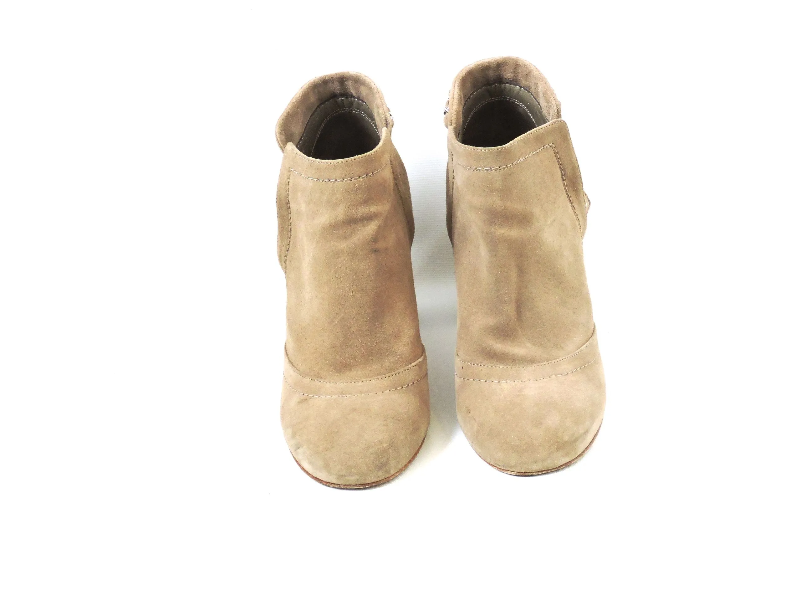 Chanel Suede Boots Size 38.5 It (8.5 Us)