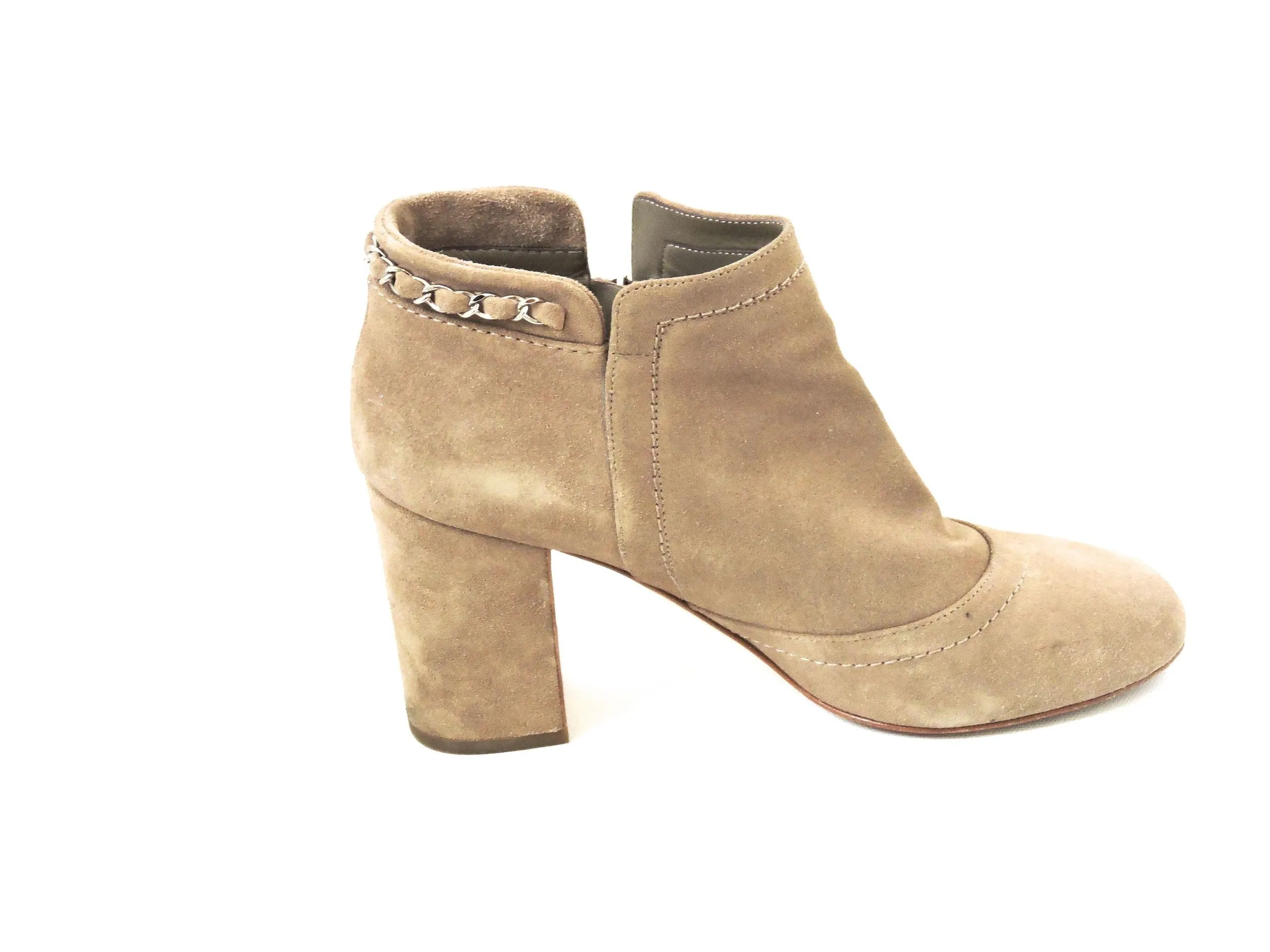 Chanel Suede Boots Size 38.5 It (8.5 Us)