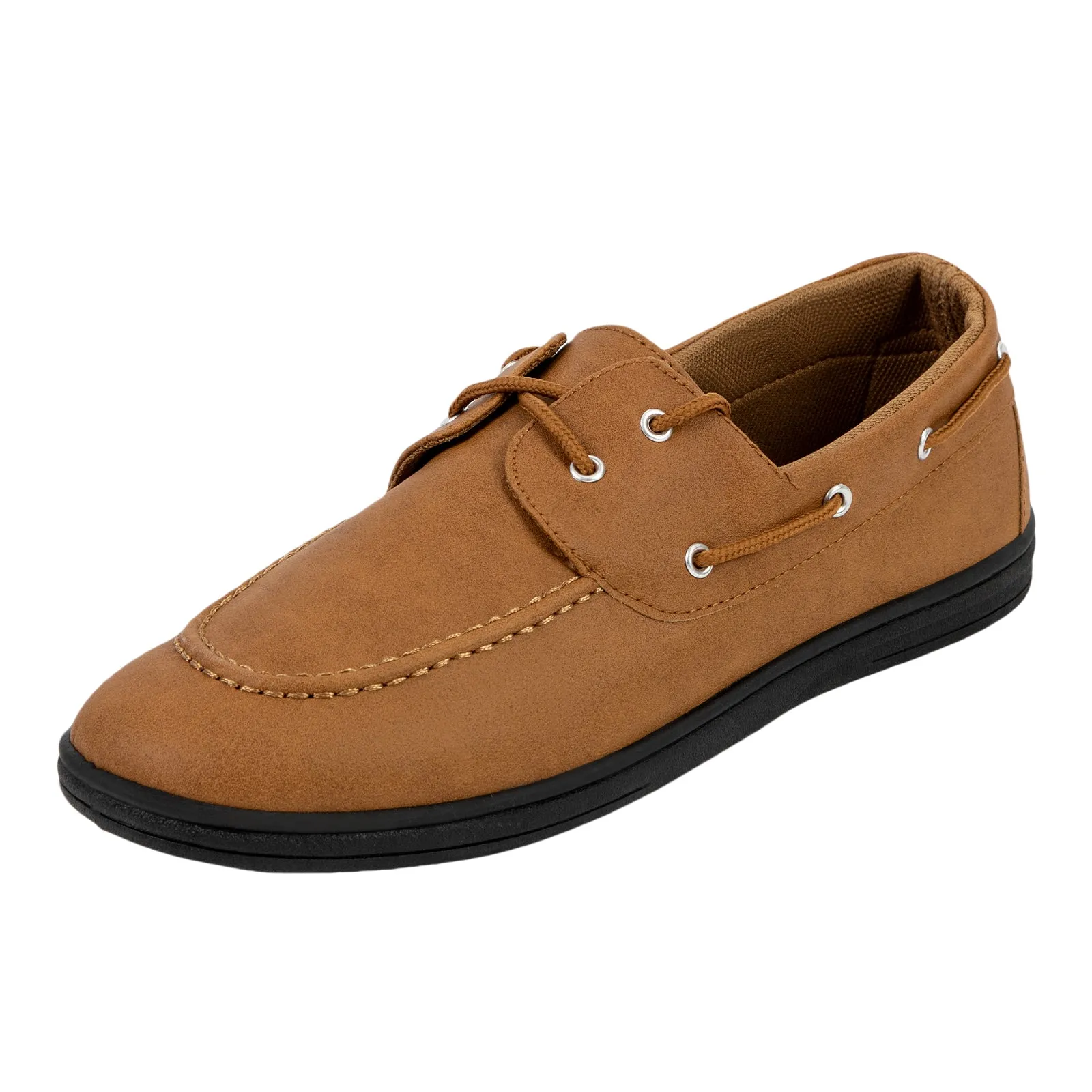 CHIN·MOON Men's Penny Loafers Slip-Ons Casual Boat Driving Walking Shoes Waterproof PU Footwear