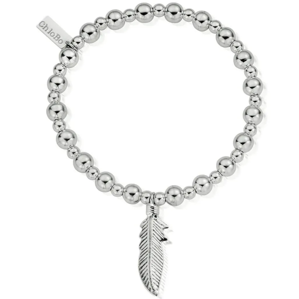Chlobo Mini Small Ball Feather Bracelet