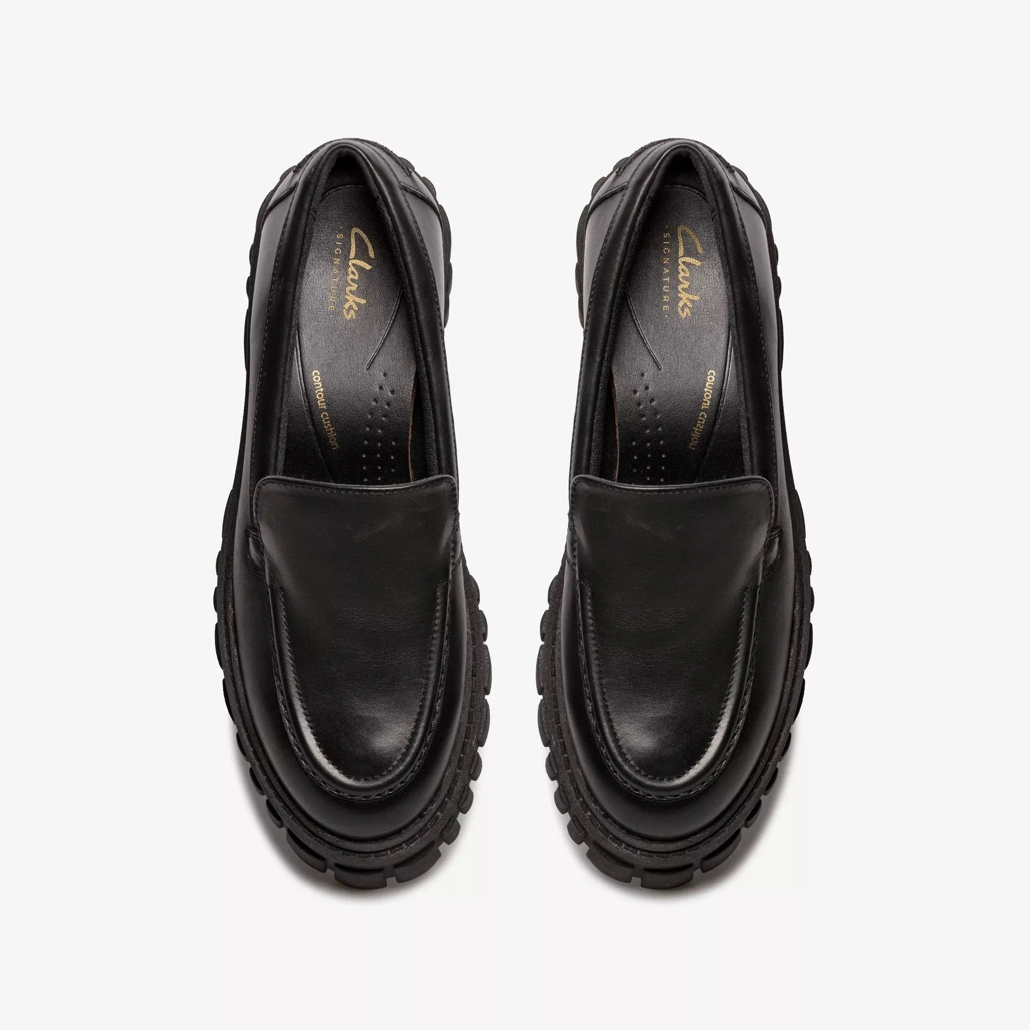 Clarks Women's Page Loafer Black Leather 26178412