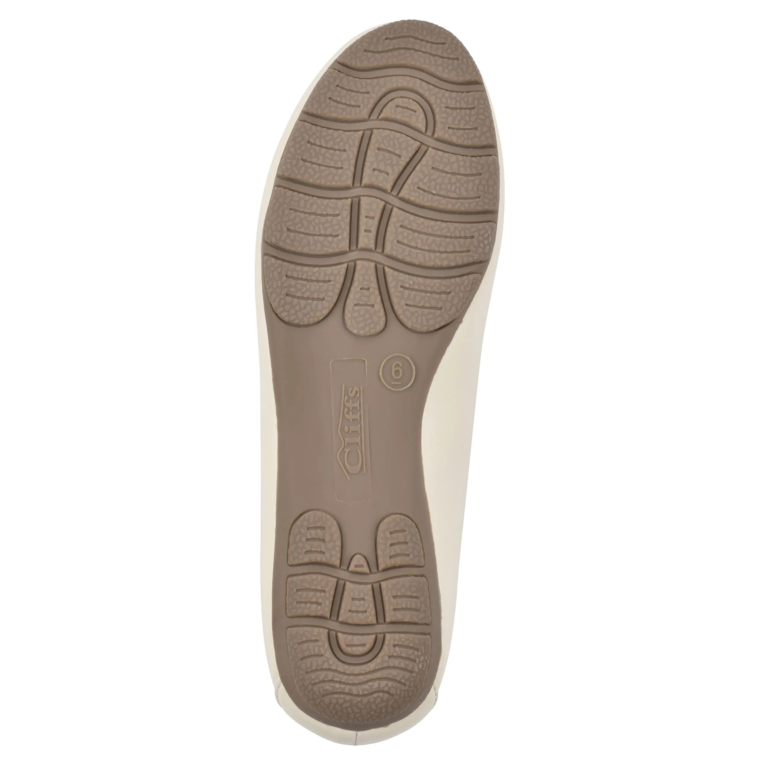 CLIFFS BY WHITE MOUNTAIN Women's Gracefully Tailored Loafer Flat, Buttercream/Smooth, 8.5 W