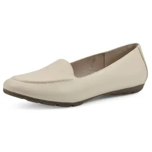 CLIFFS BY WHITE MOUNTAIN Women's Gracefully Tailored Loafer Flat, Buttercream/Smooth, 8.5 W