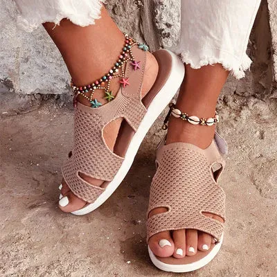 Comfyfleek Arch Support Wide Width Sport Flat Sandals