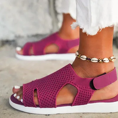 Comfyfleek Arch Support Wide Width Sport Flat Sandals