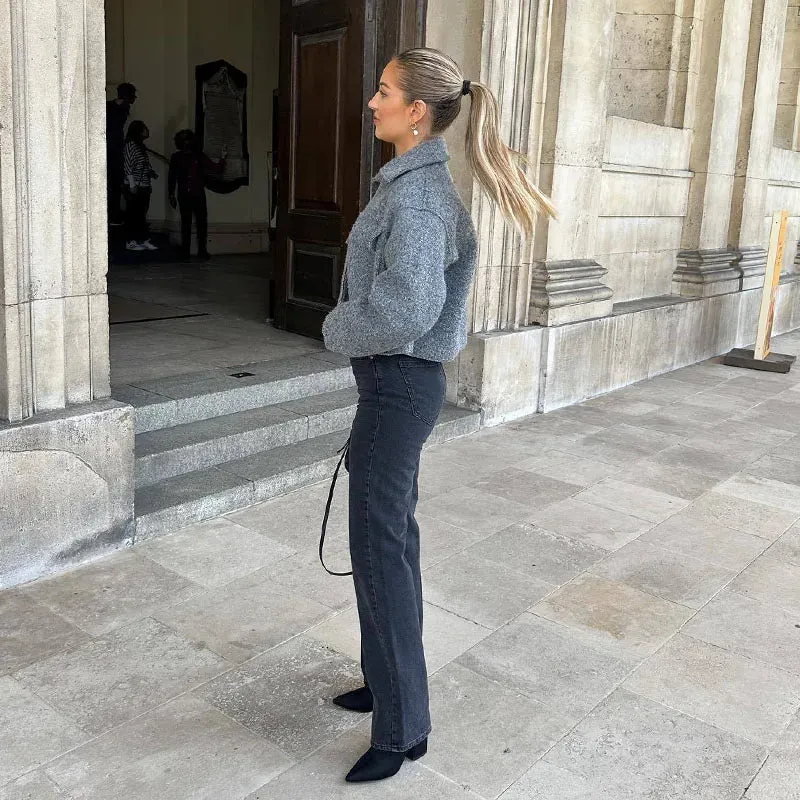 Cropped Wool-Blend Jacket | Structured & Timeless | Effortless Elegance