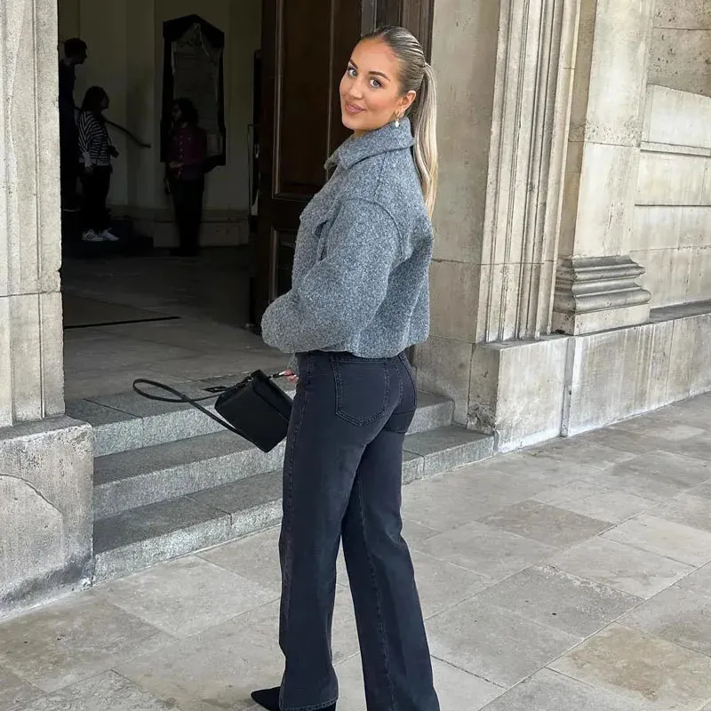 Cropped Wool-Blend Jacket | Structured & Timeless | Effortless Elegance