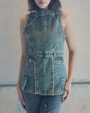 Denim Dress Top