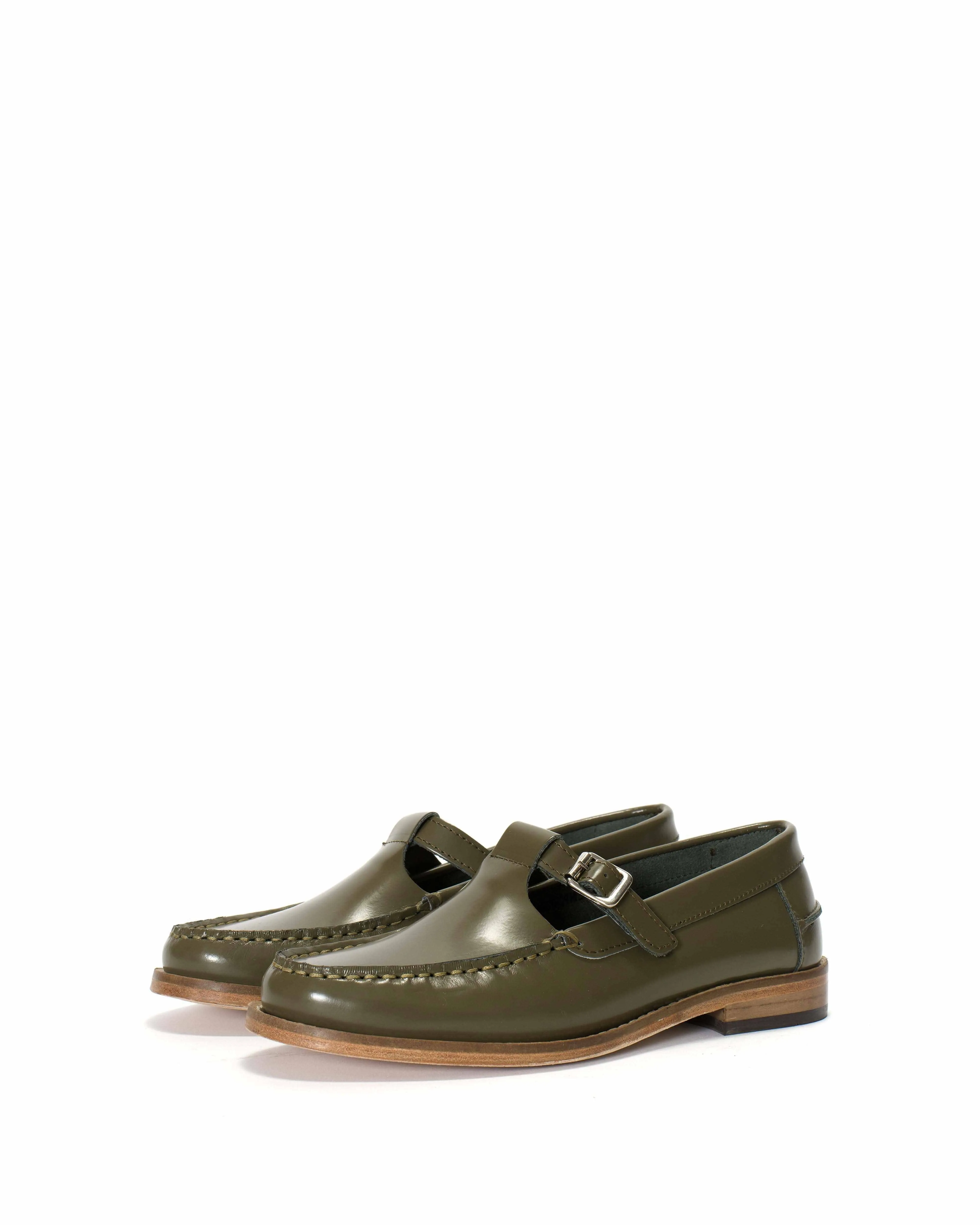 Dico Loafer t-bar Polido Olive green