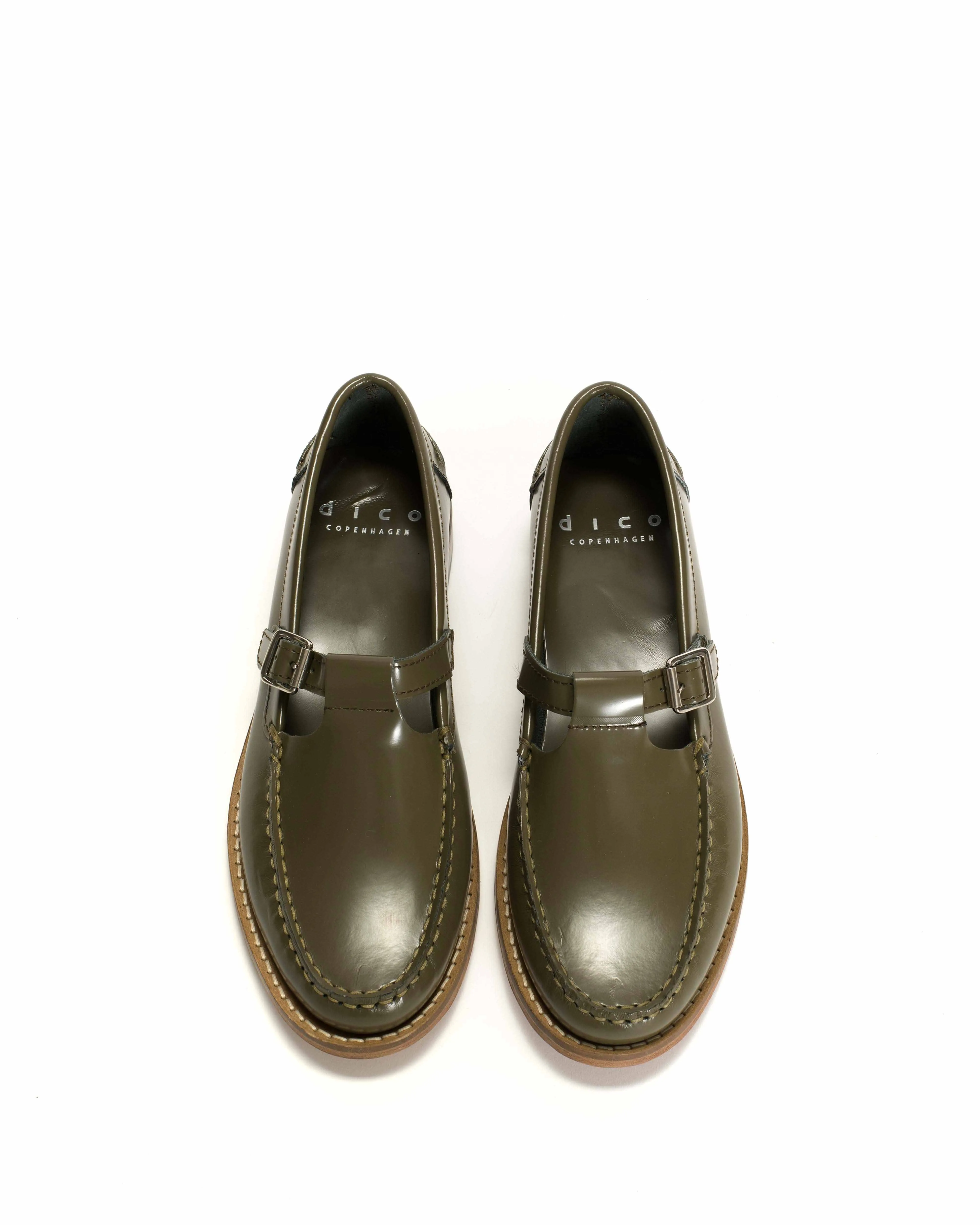 Dico Loafer t-bar Polido Olive green