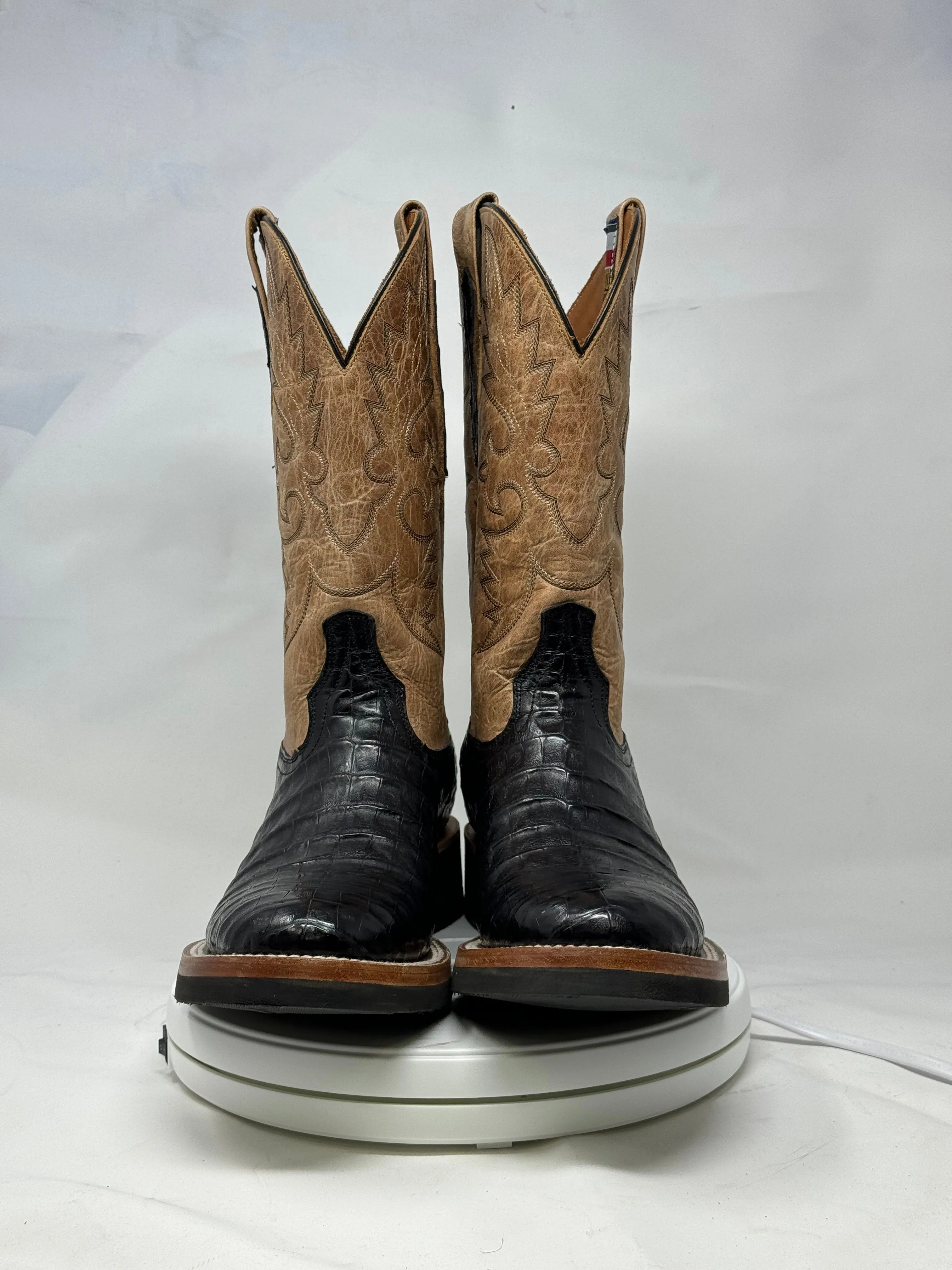 DJ2043 | Don Juan Boots Men's Caiman Belly Black 504 Toe