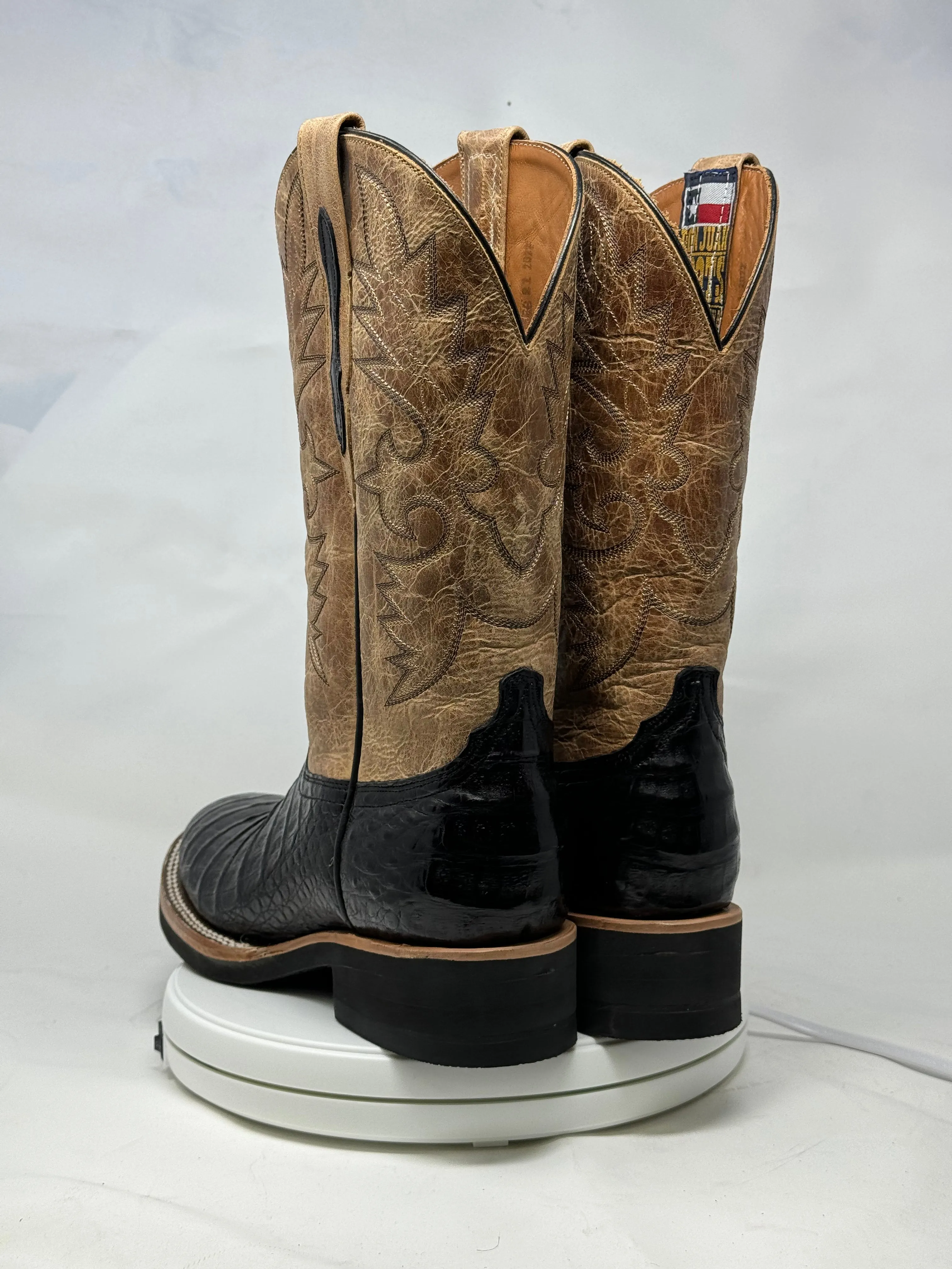 DJ2043 | Don Juan Boots Men's Caiman Belly Black 504 Toe