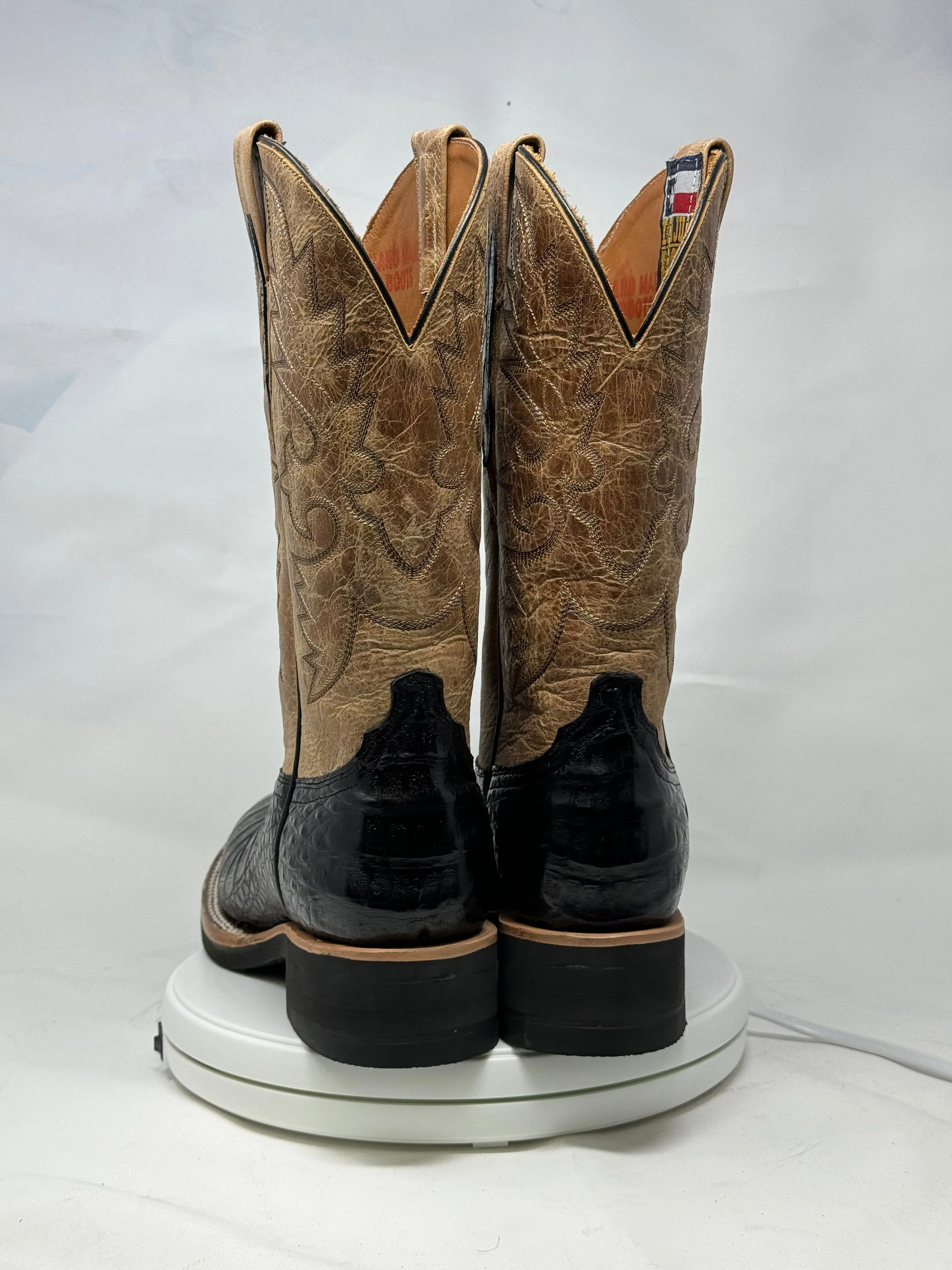 DJ2043 | Don Juan Boots Men's Caiman Belly Black 504 Toe