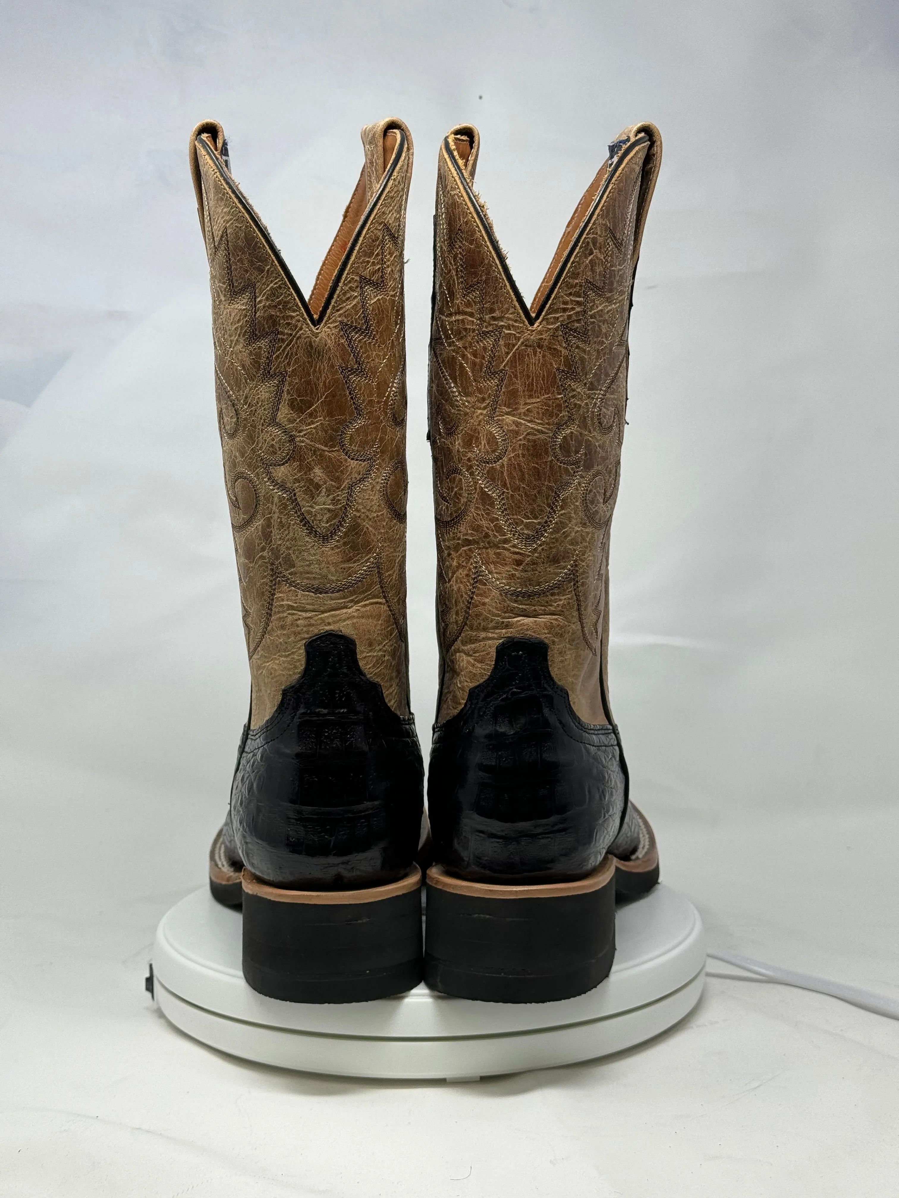 DJ2043 | Don Juan Boots Men's Caiman Belly Black 504 Toe