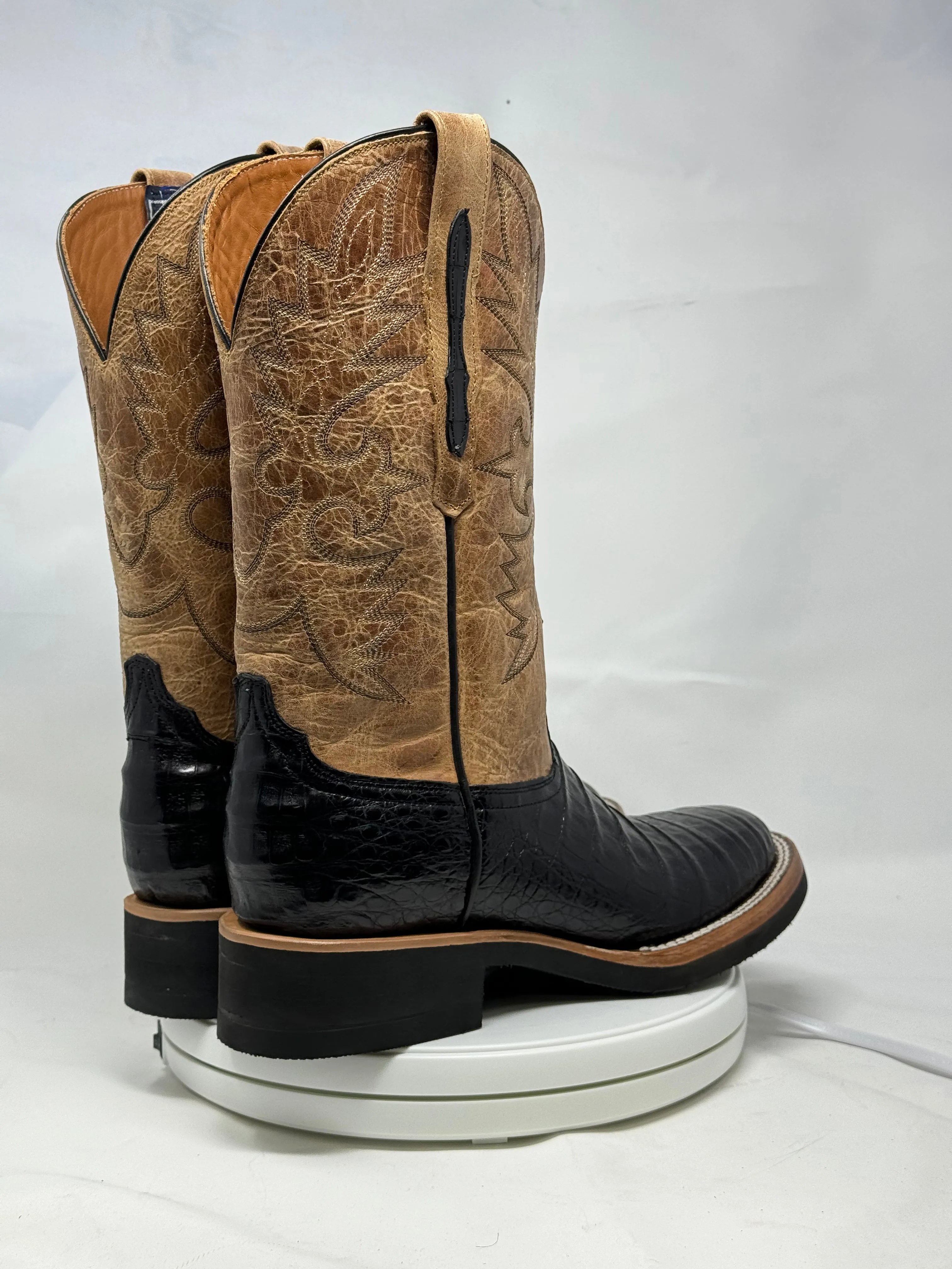 DJ2043 | Don Juan Boots Men's Caiman Belly Black 504 Toe