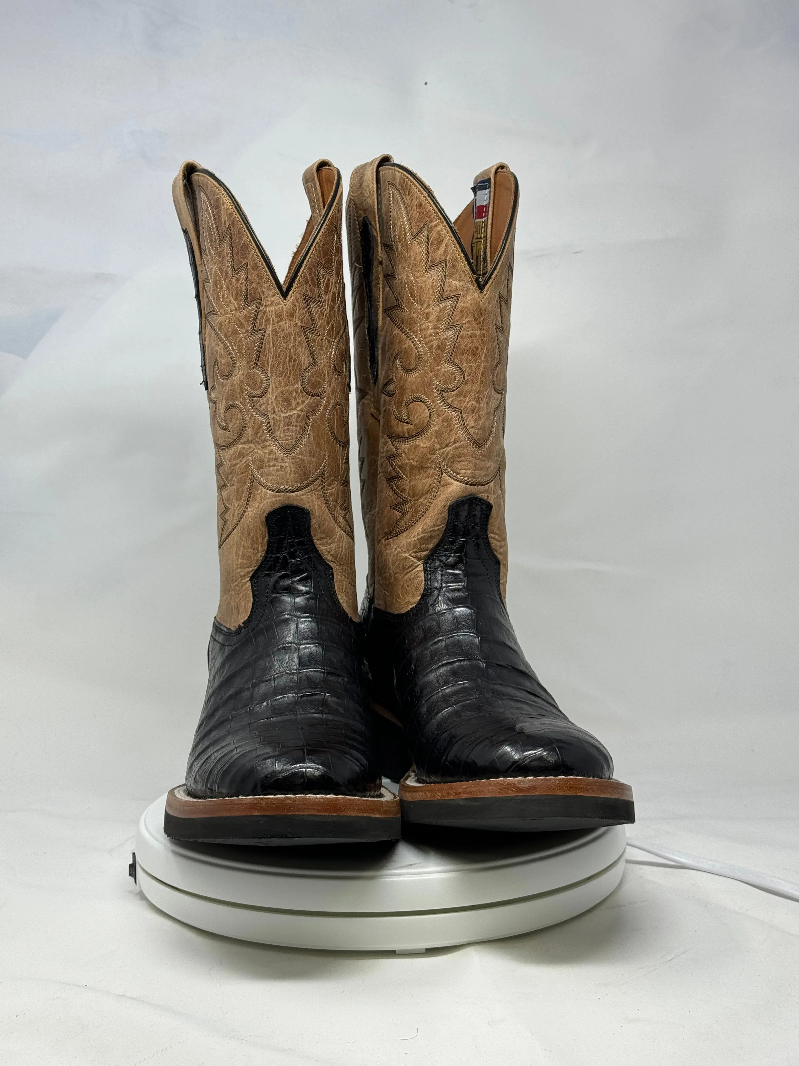 DJ2043 | Don Juan Boots Men's Caiman Belly Black 504 Toe