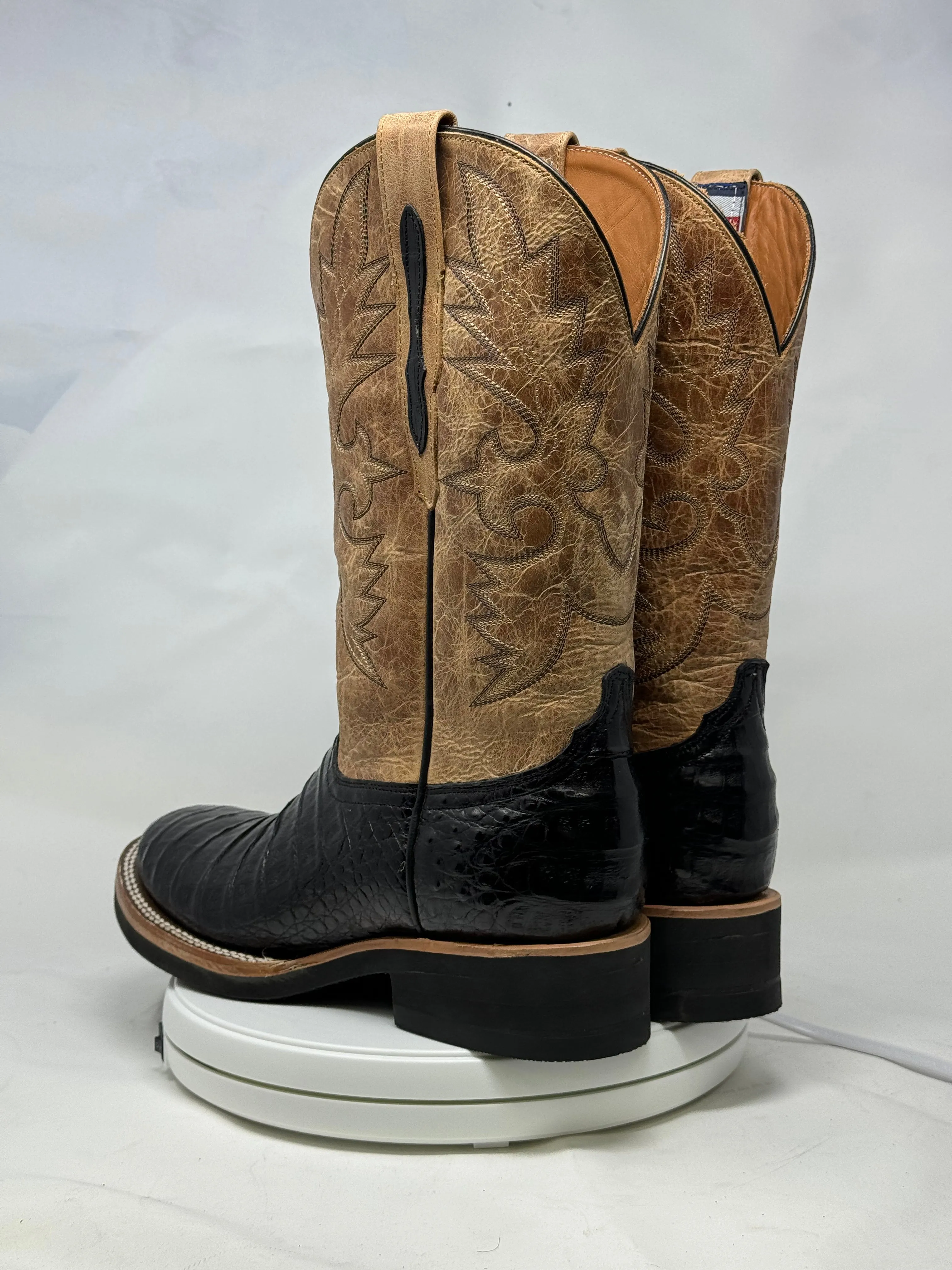 DJ2043 | Don Juan Boots Men's Caiman Belly Black 504 Toe