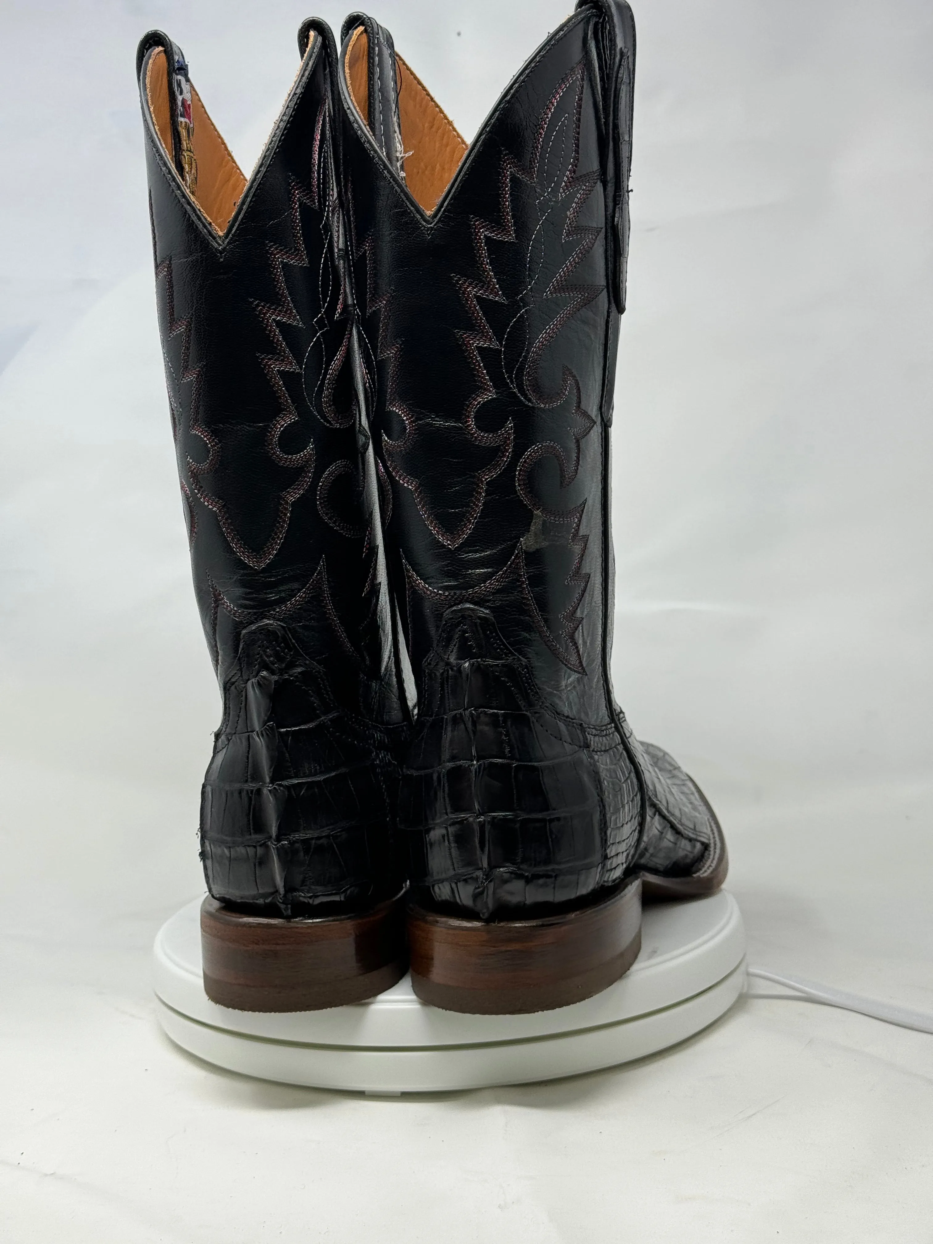 DJ2047 | Don Juan Boots Men's Caiman Tail Black H Toe P
