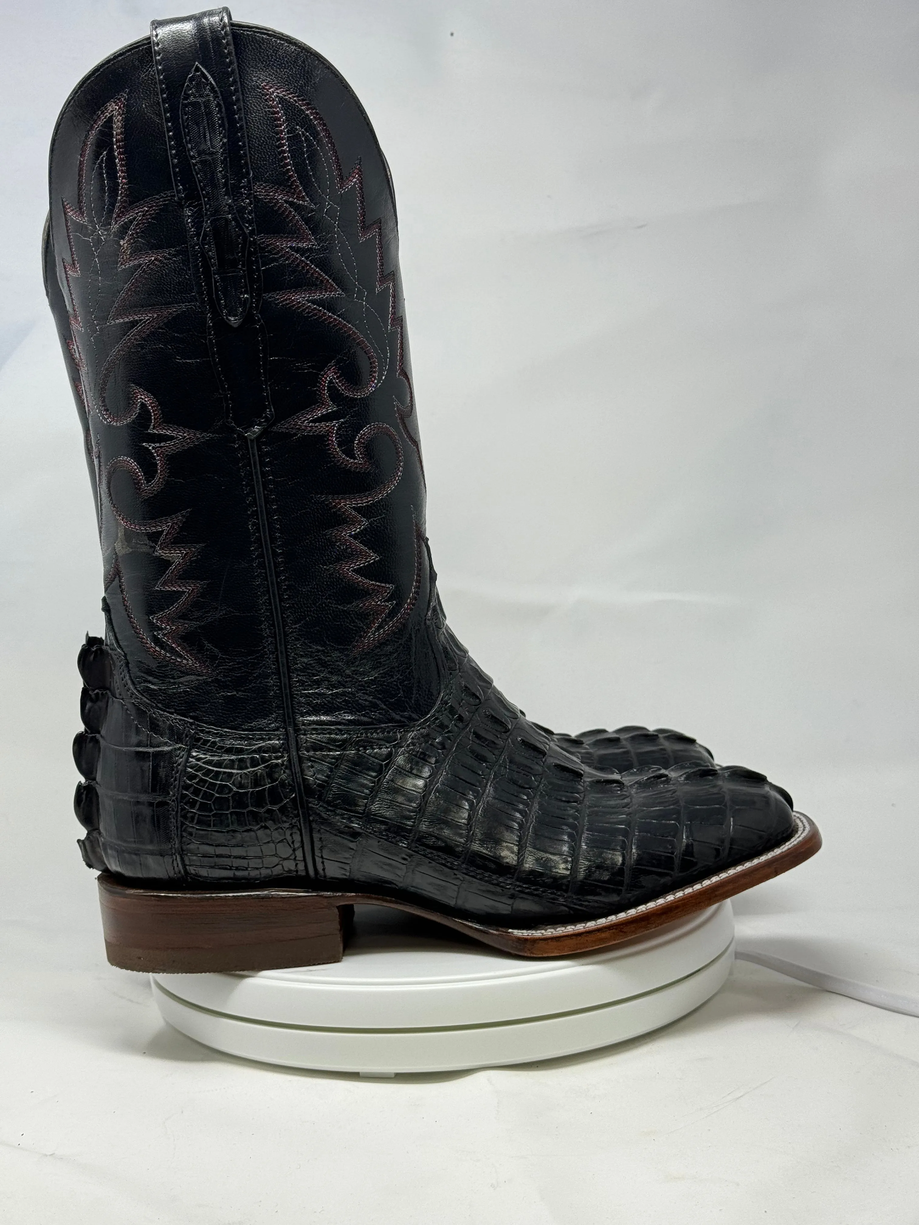 DJ2047 | Don Juan Boots Men's Caiman Tail Black H Toe P