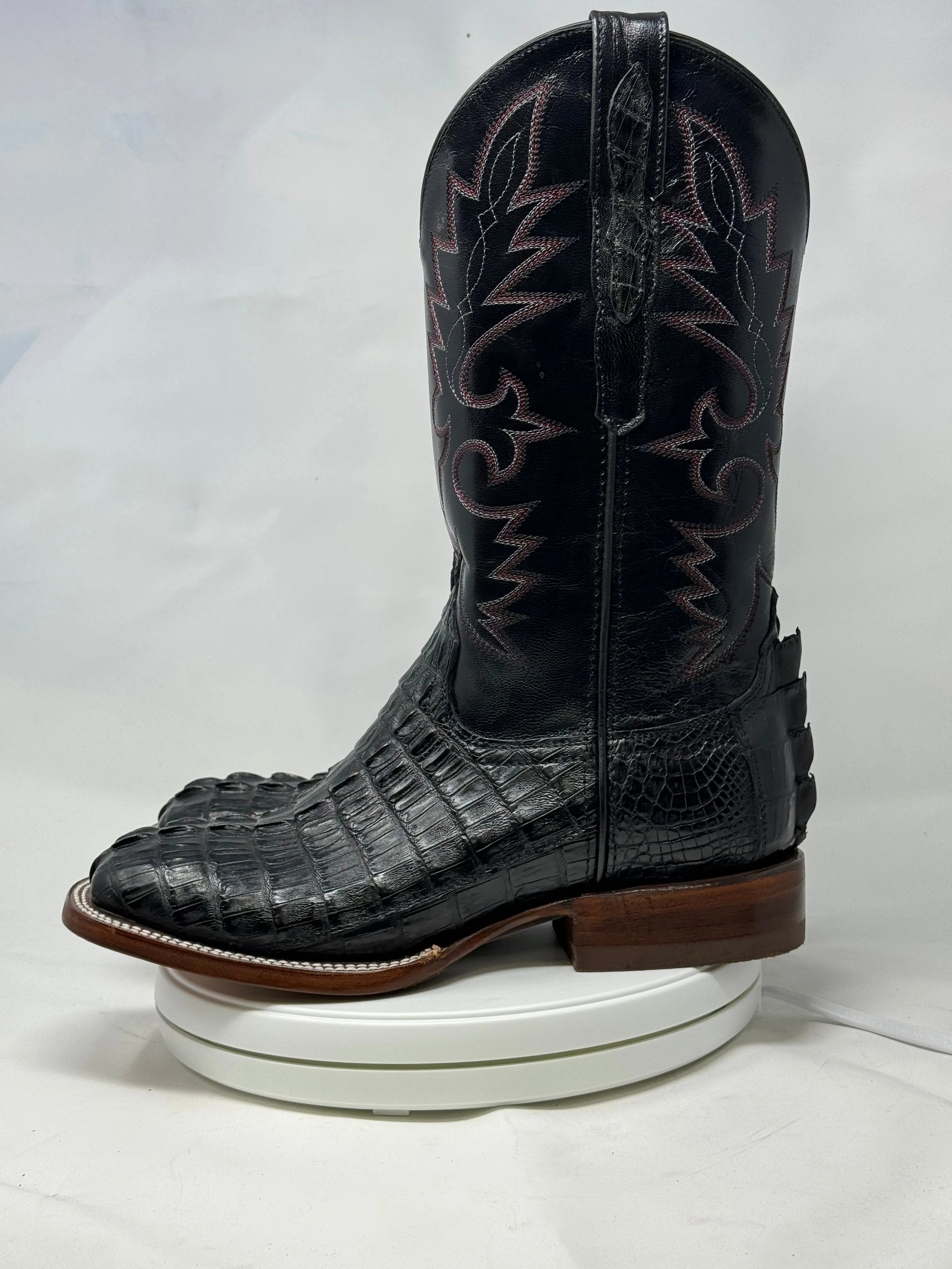 DJ2047 | Don Juan Boots Men's Caiman Tail Black H Toe P