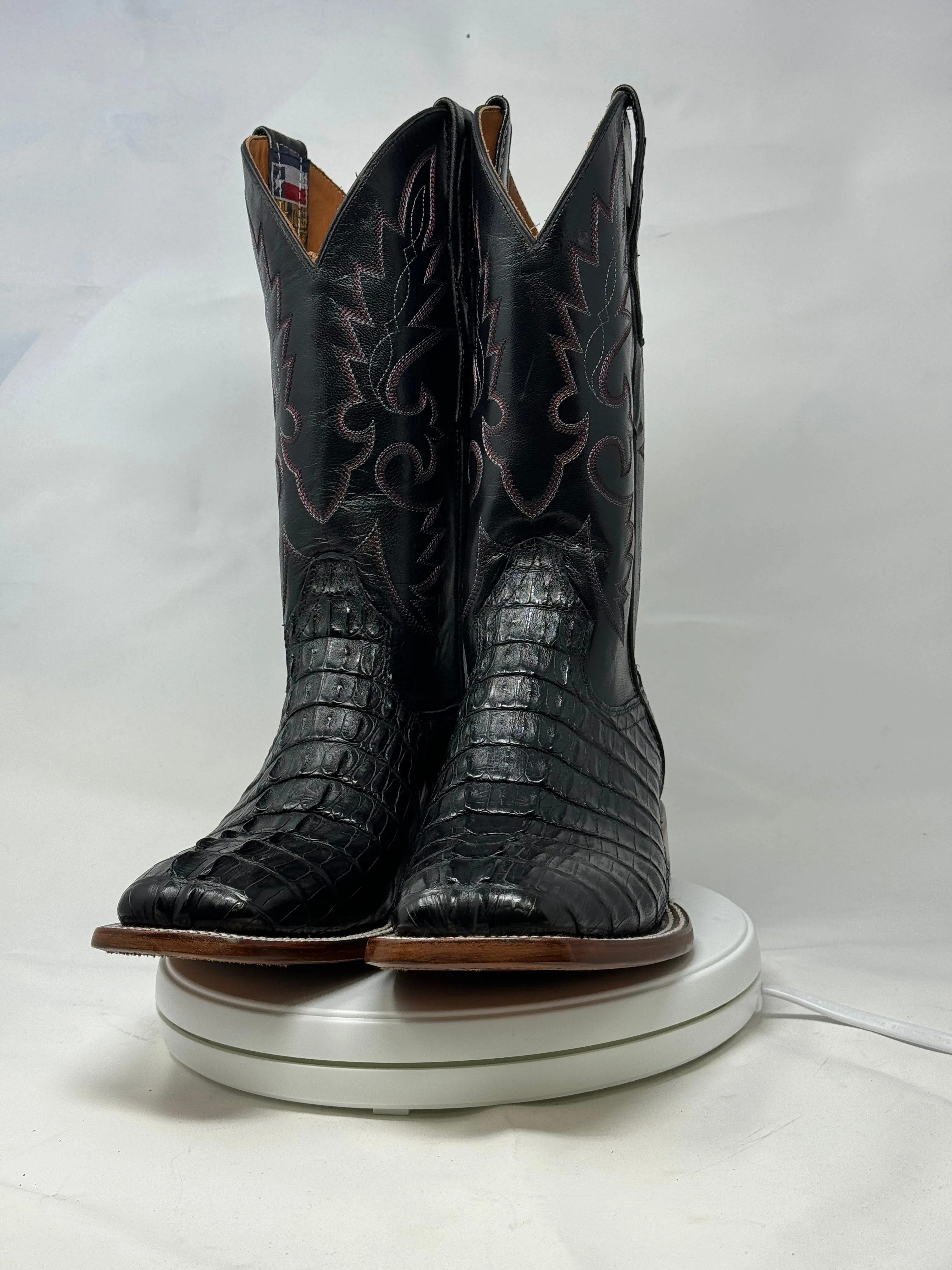 DJ2047 | Don Juan Boots Men's Caiman Tail Black H Toe P