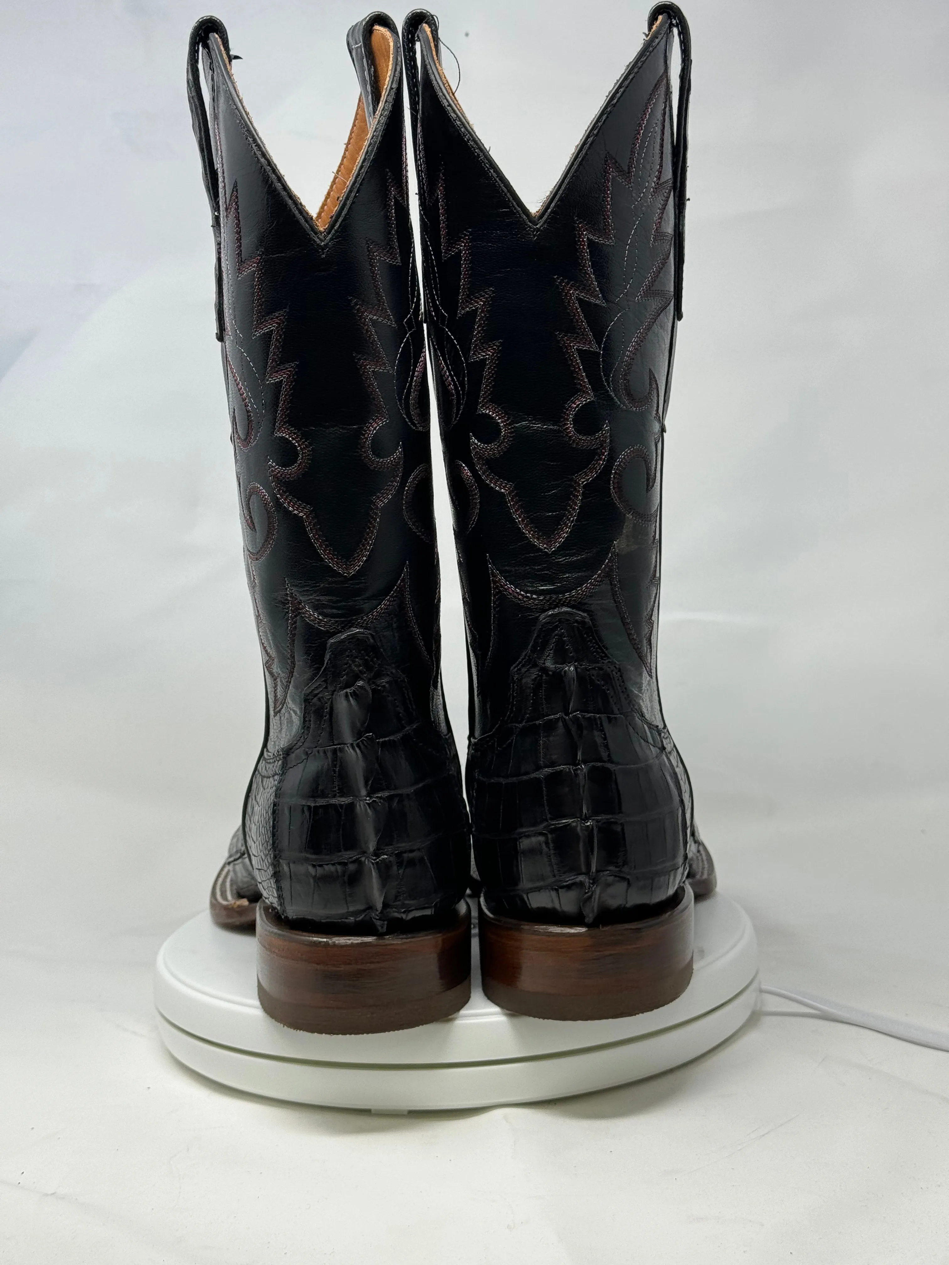 DJ2047 | Don Juan Boots Men's Caiman Tail Black H Toe P