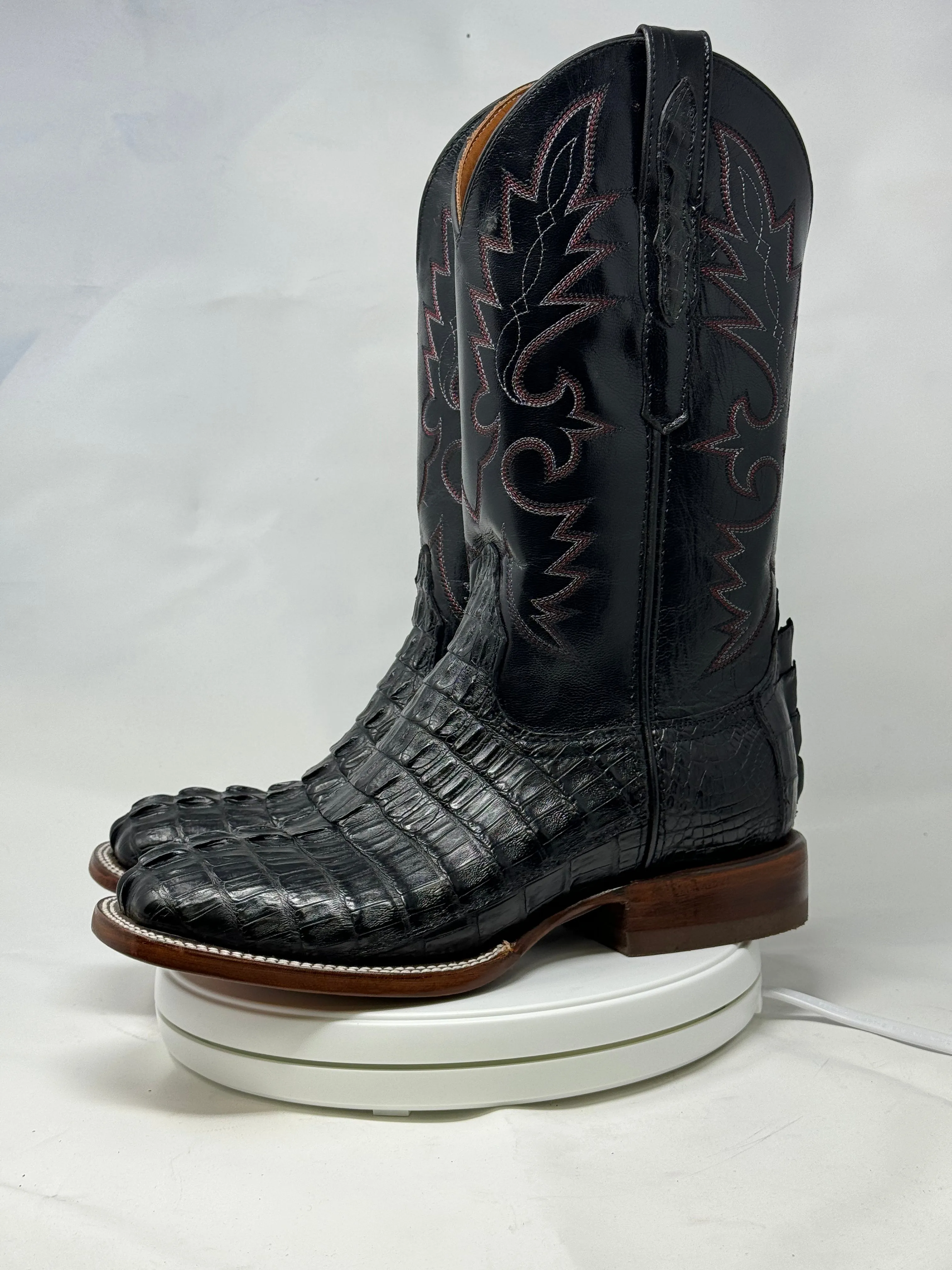 DJ2047 | Don Juan Boots Men's Caiman Tail Black H Toe P