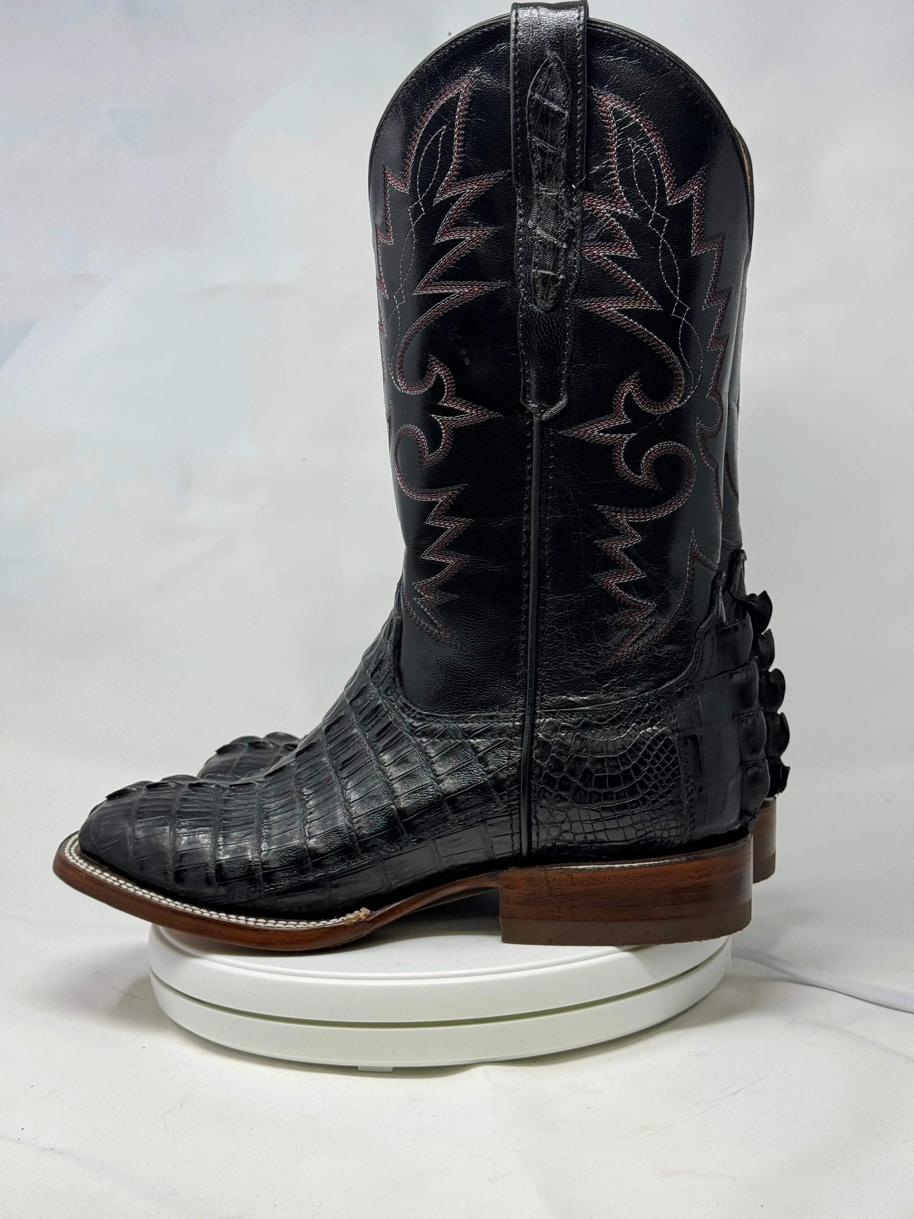 DJ2047 | Don Juan Boots Men's Caiman Tail Black H Toe P