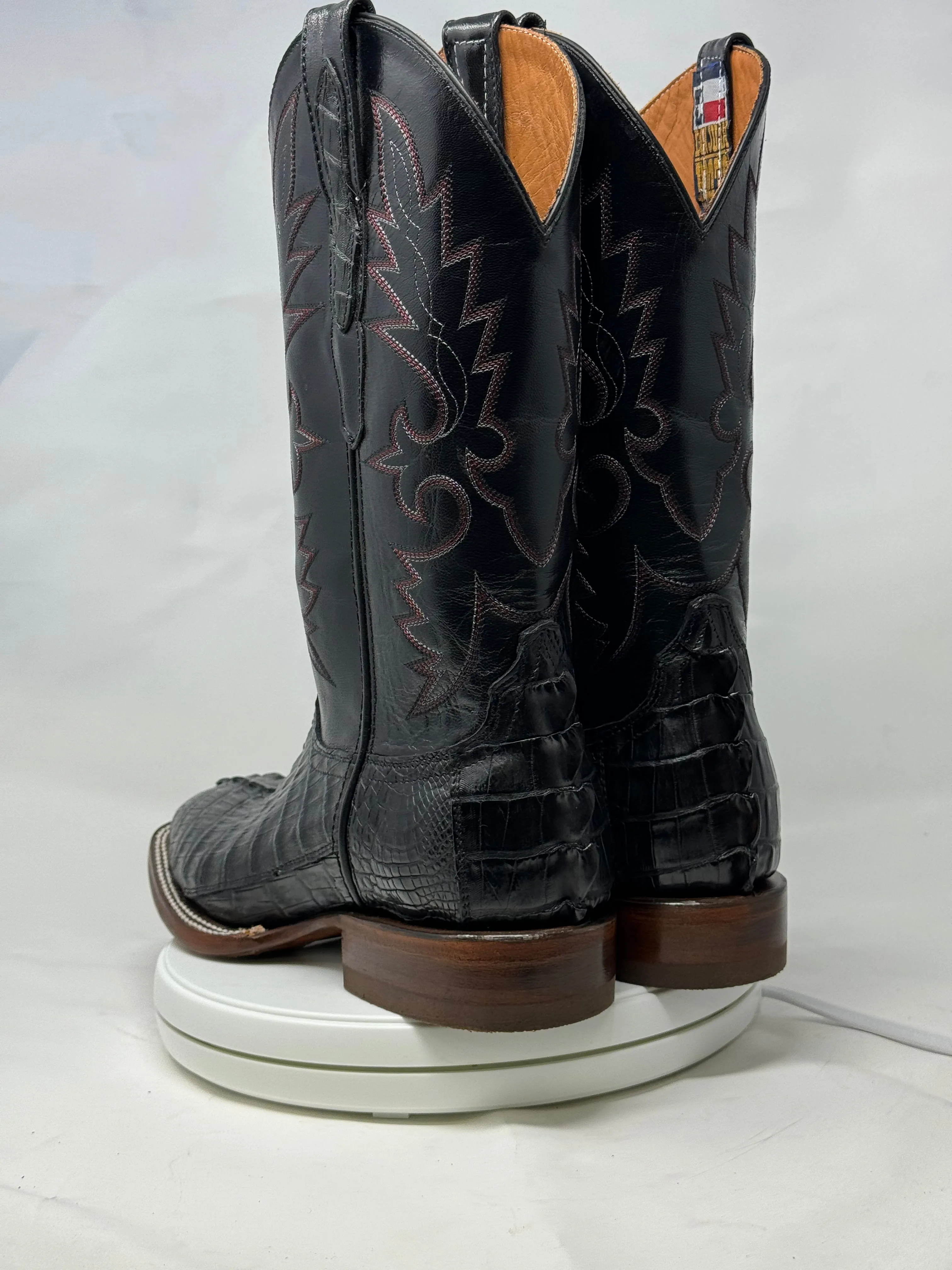 DJ2047 | Don Juan Boots Men's Caiman Tail Black H Toe P