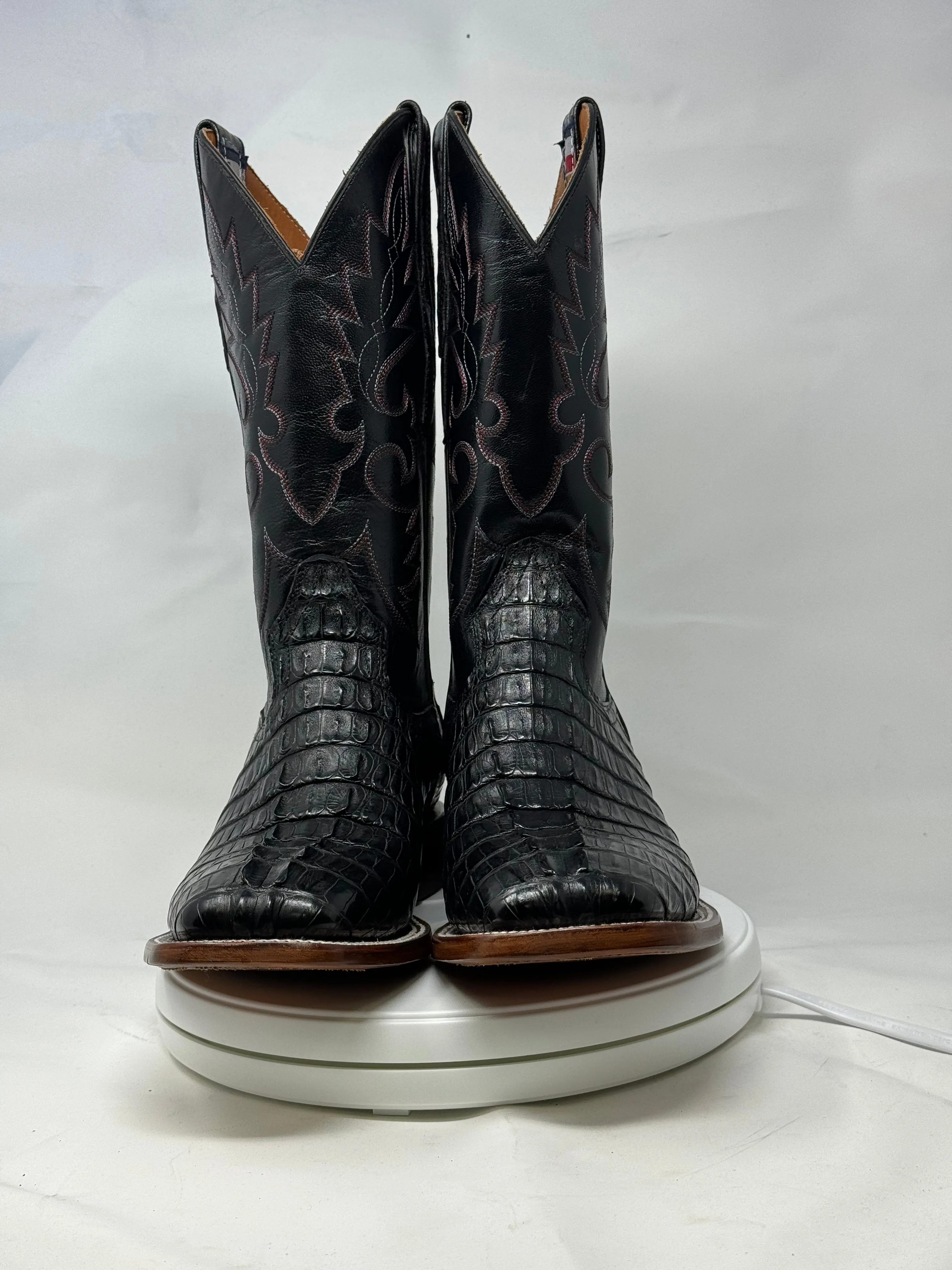 DJ2047 | Don Juan Boots Men's Caiman Tail Black H Toe P